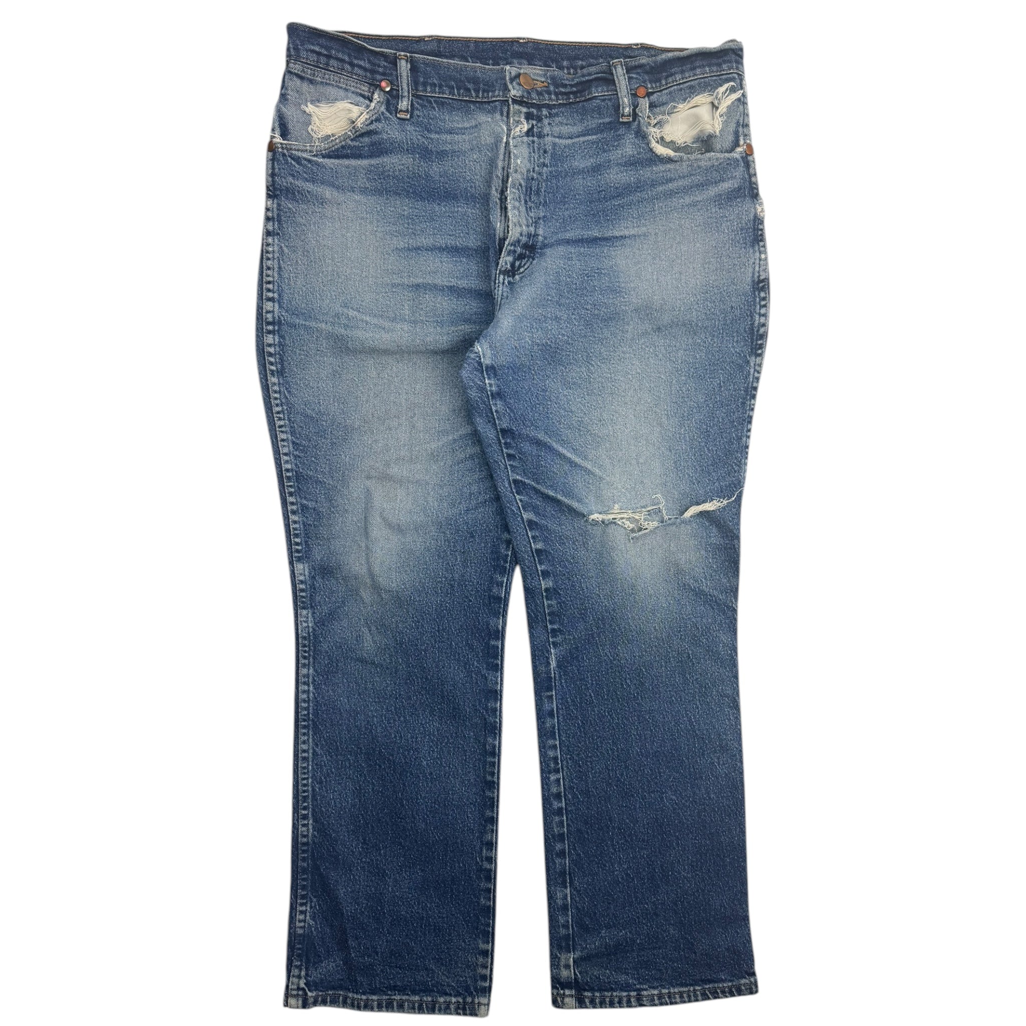 Vintage Distressed Wrangler Flare Jeans