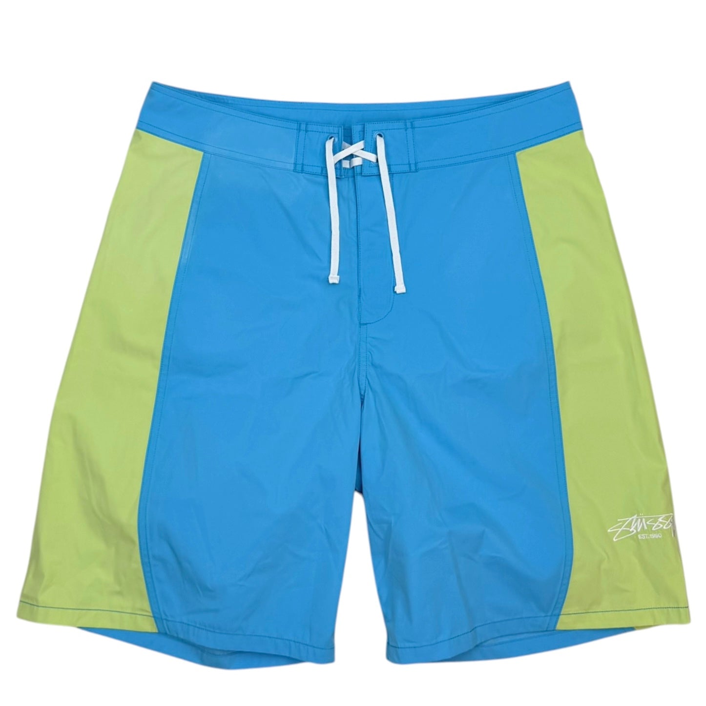 Stussy Curved Panel Board Shorts Blue