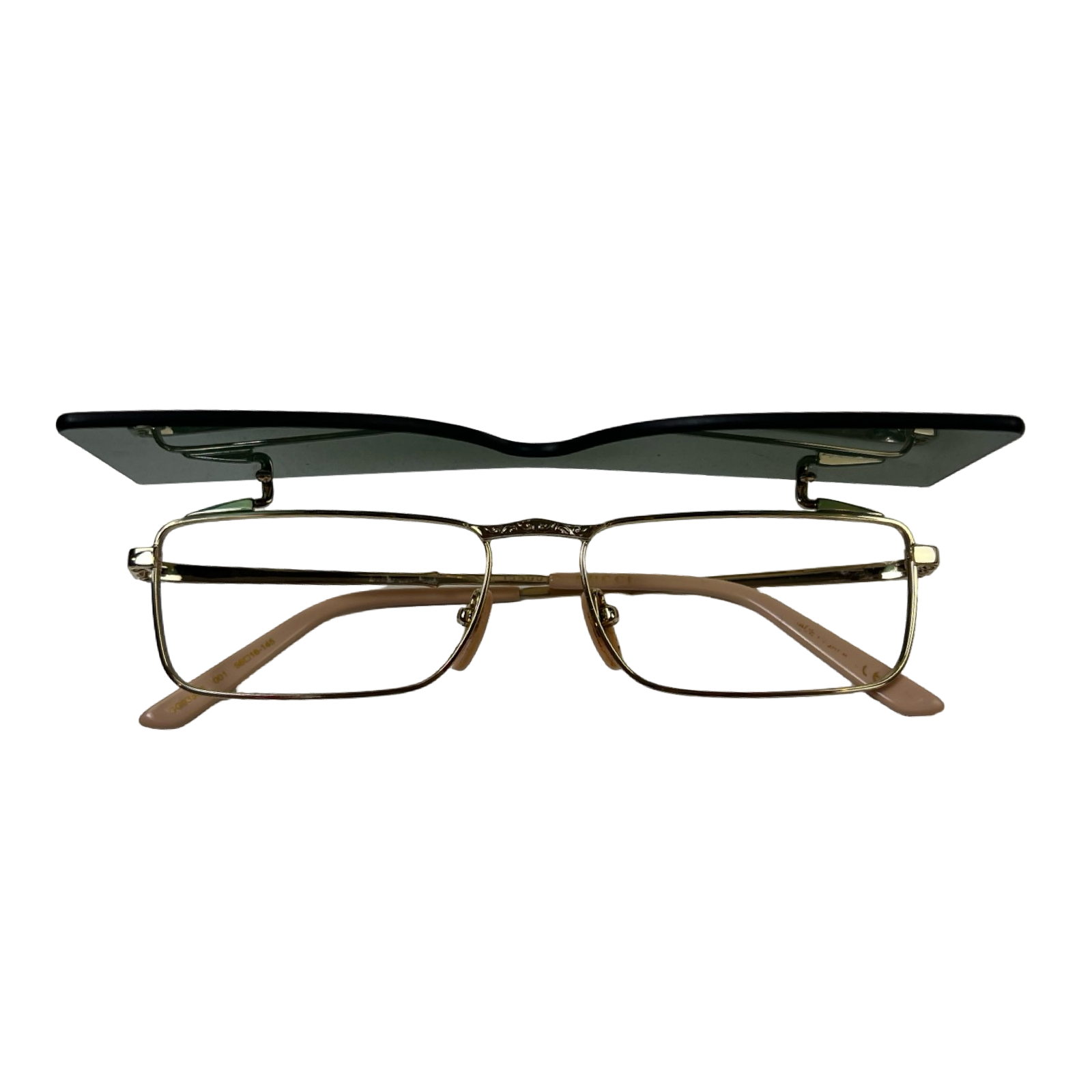 Gucci GG0363S Flip-Up Rectangular Sunglasses