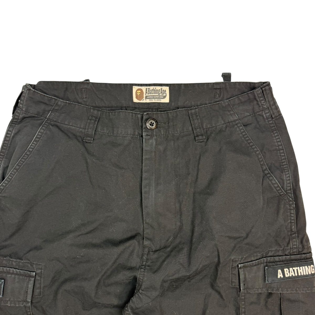 A Bathing Ape Bape Cargo Joggers Black