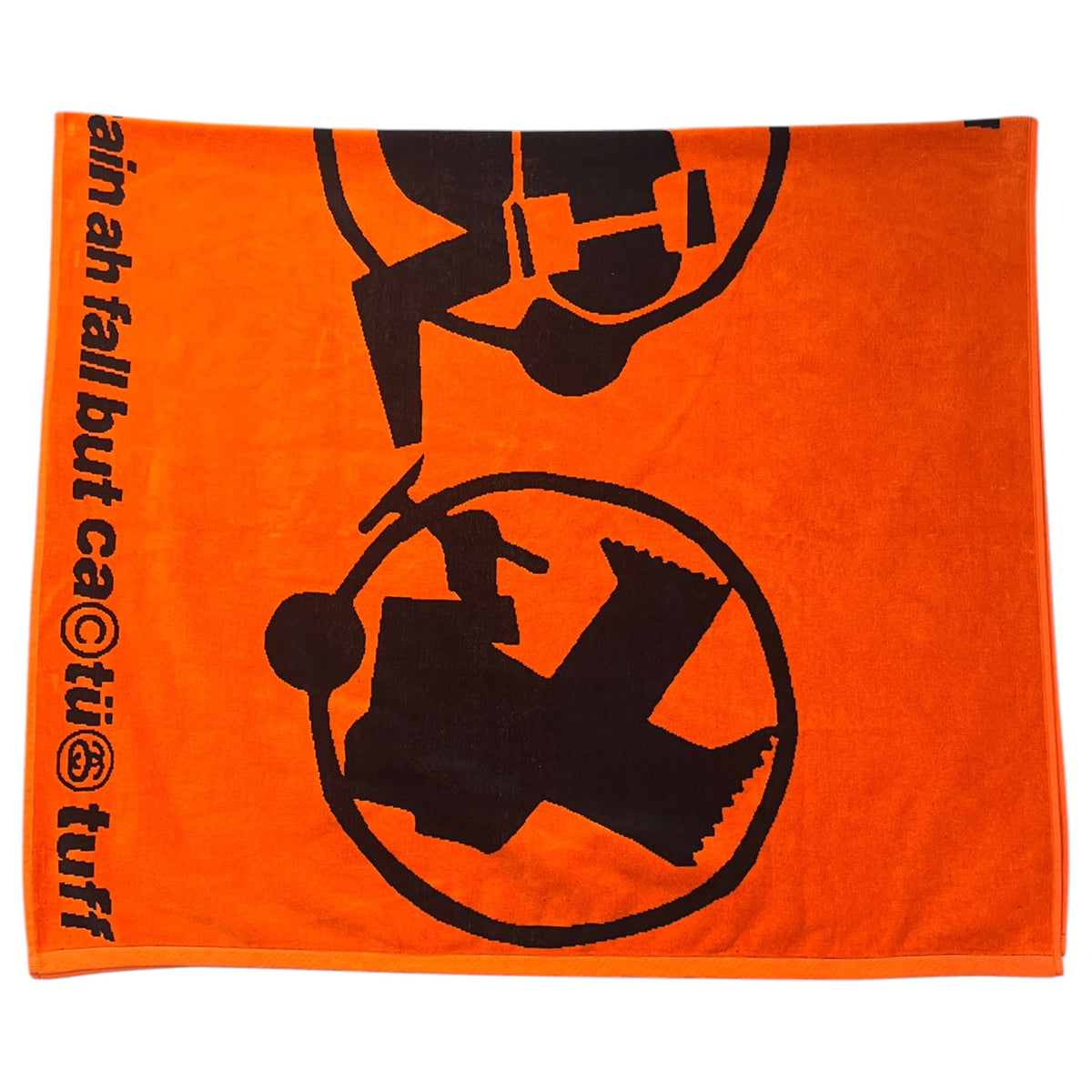 Stussy x Cactus Plant Flea Market (CPFM) "Rain Ah Fall But Stü C Tuff" Orange Towel