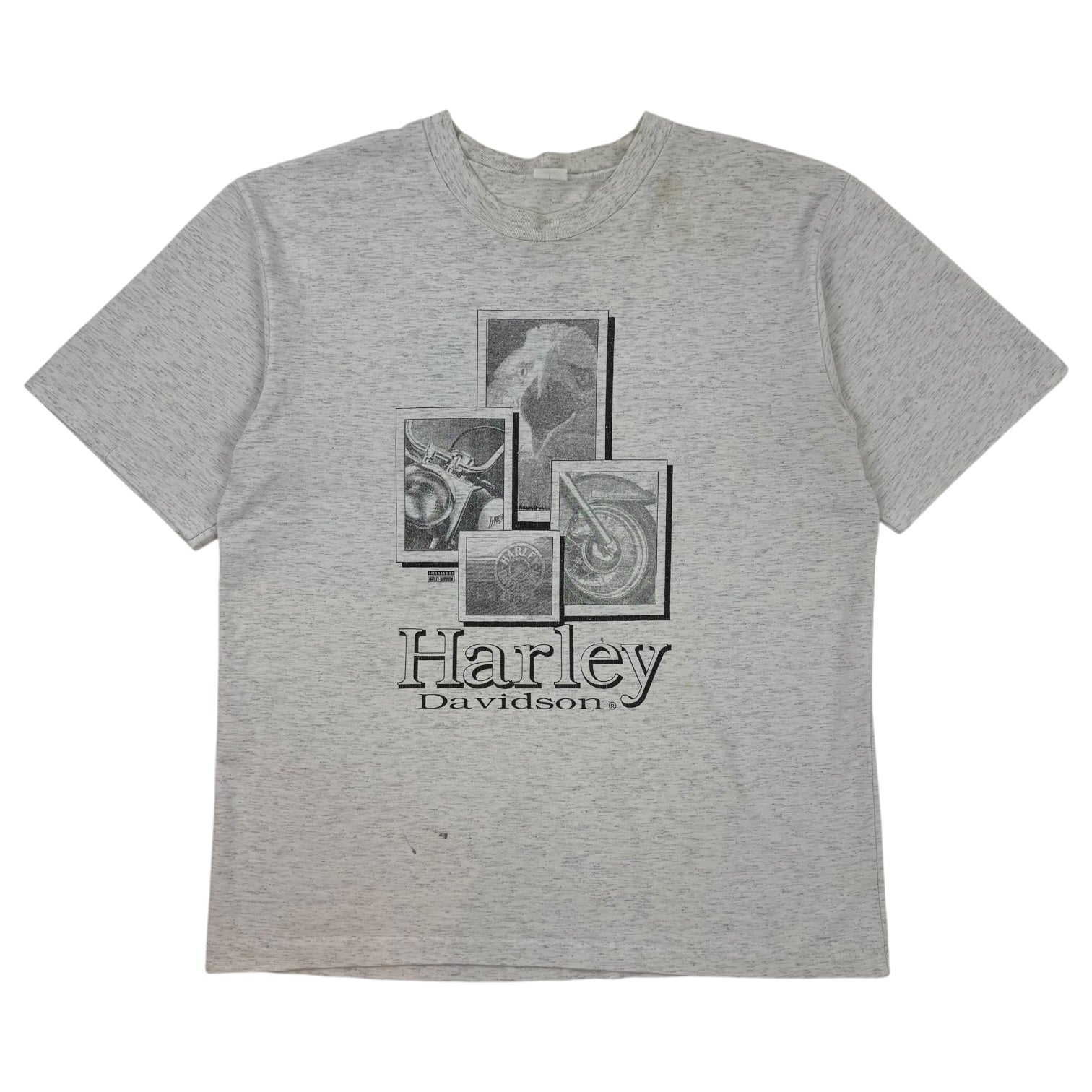 Vintage Harley Davidson Eagle T-Shirt Grey