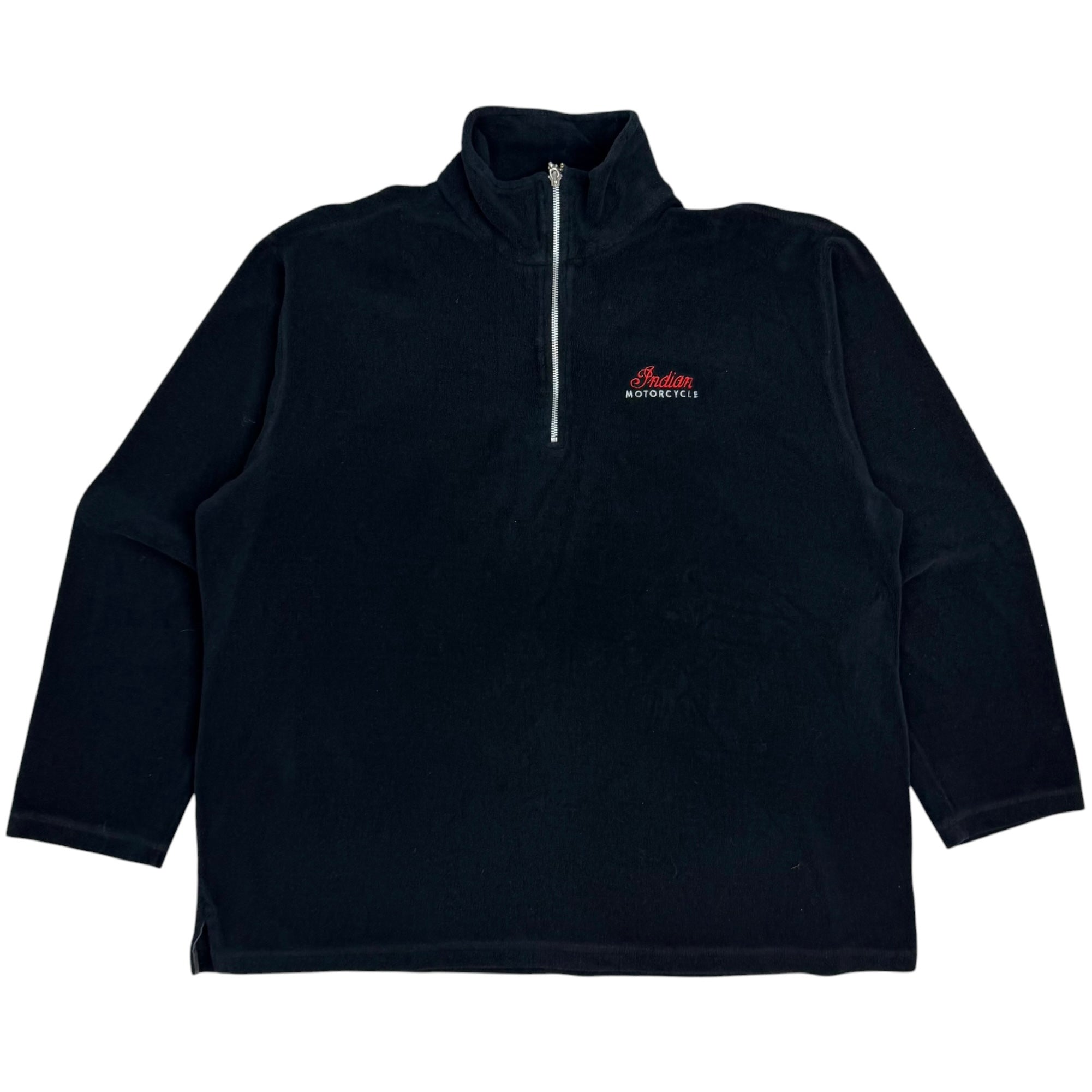 Vintage Indian Motorcycles Fleece Quarter Zip Black