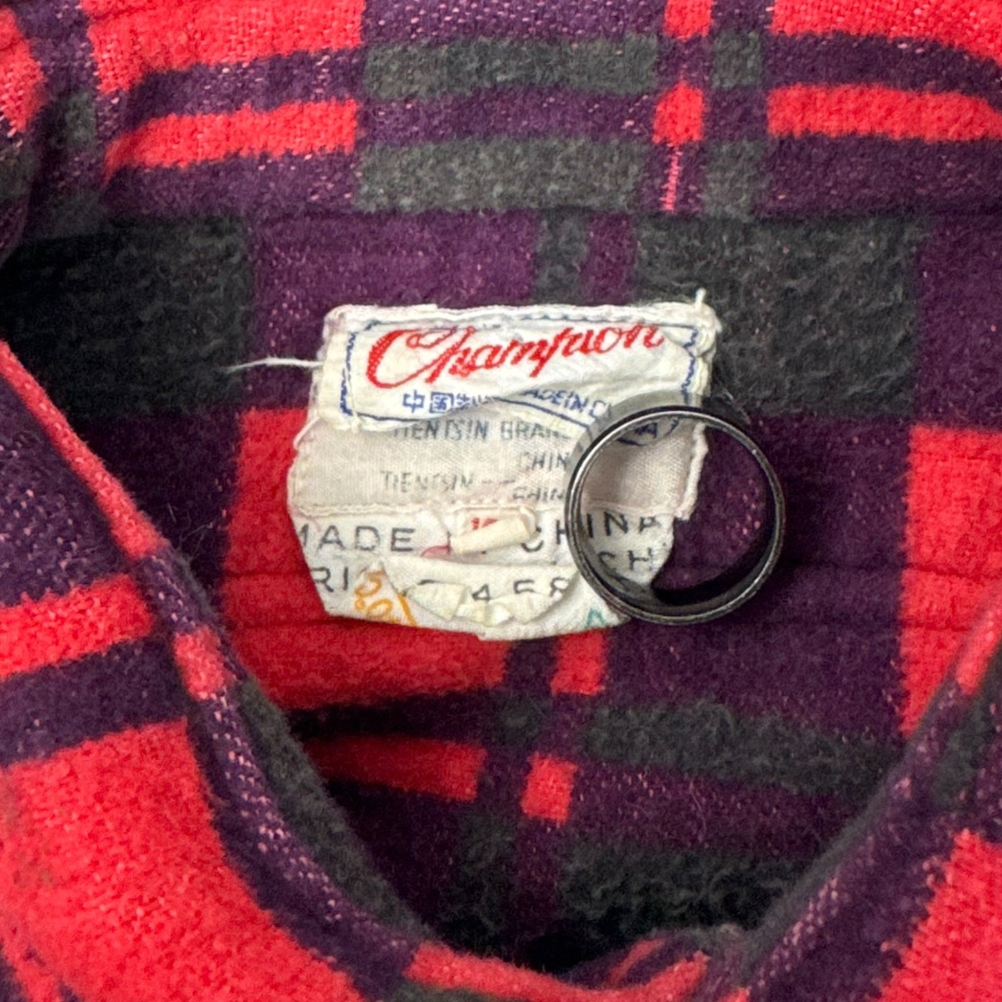 Vintage Champion Flannel Button Up Shirt