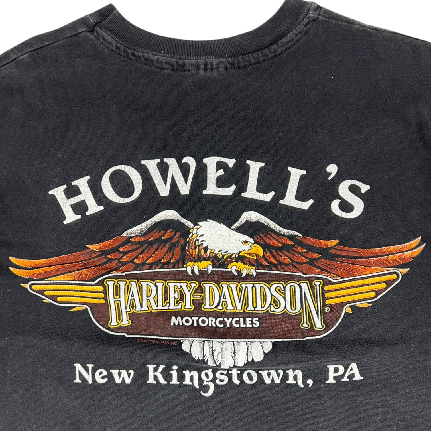 Vintage 1990’s Harley Davidson “Howells, New Kingstown” T-Shirt Black