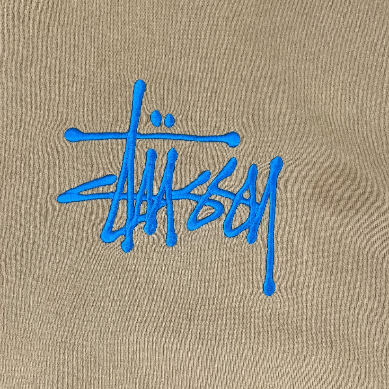 Stussy Basic Appliqué Hood Hoodie Khaki