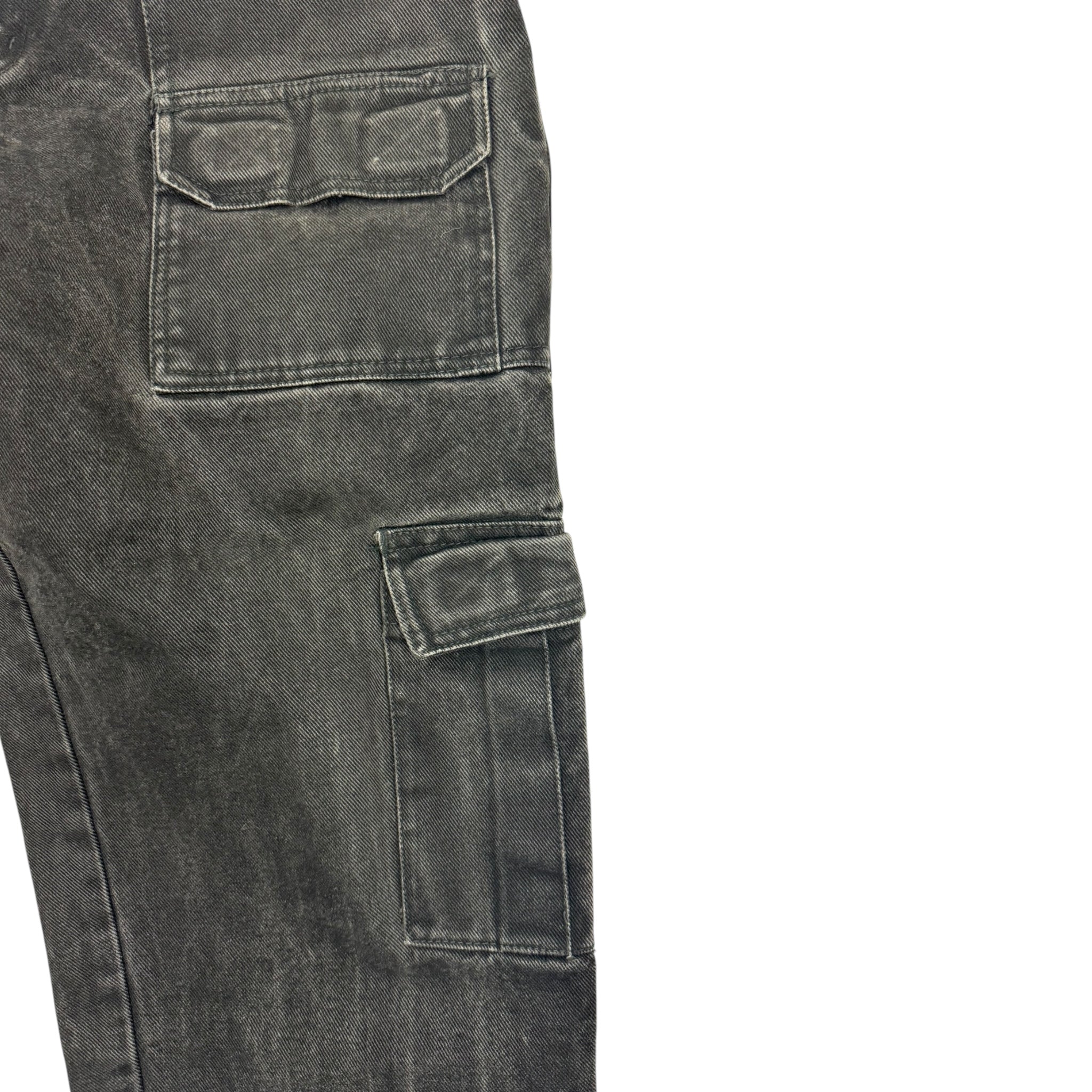 Vintage Y2K Exhaust Jeans Cargo Denim Black