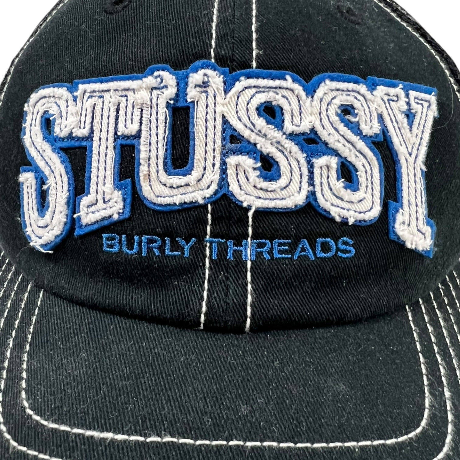 Stussy Burly Threads Trucker Cap Black