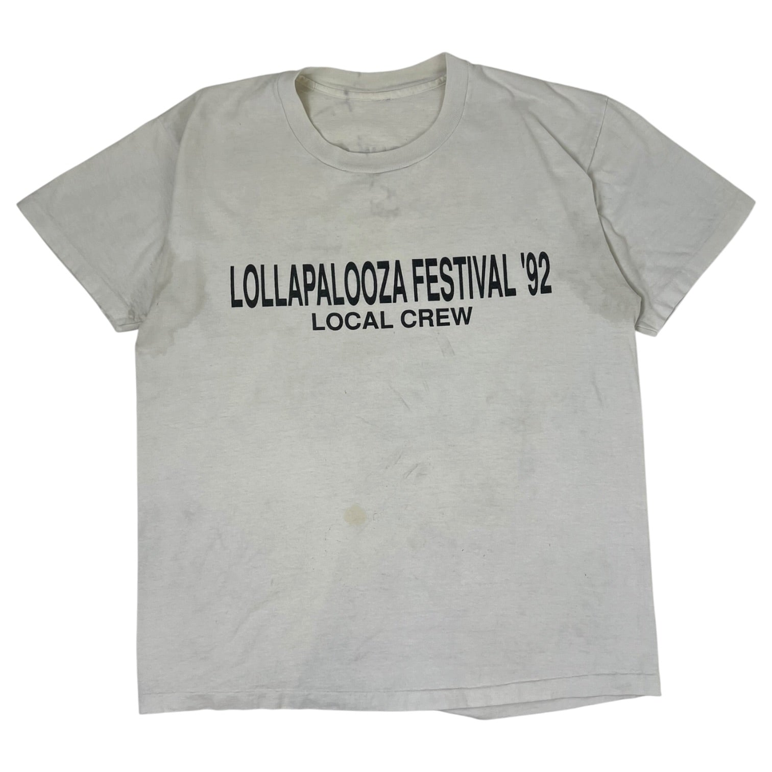 Vintage LOLLAPALOZZA Festival ‘92 “Local Crew” T-Shirt White