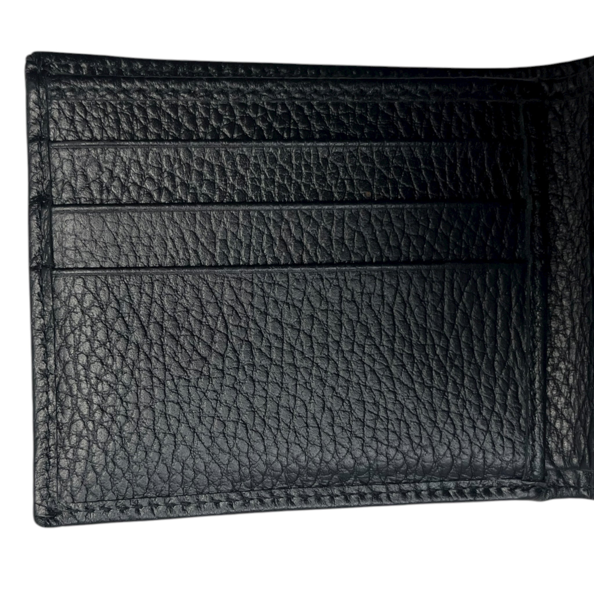 Gucci GG Jacquard Black Nylon/Leather Bifold Wallet