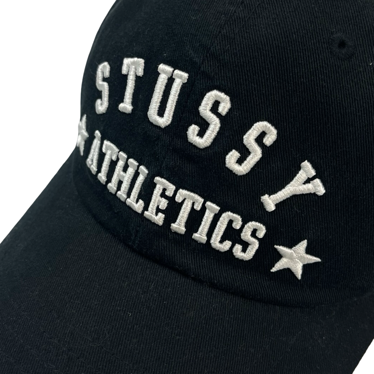 Stussy Low Profile Athletics Strapback Hat Black