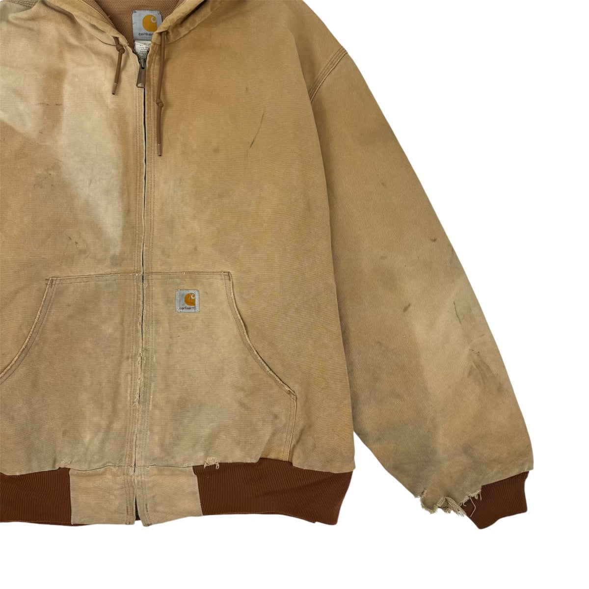 Vintage Carhartt Hooded Jacket Beige