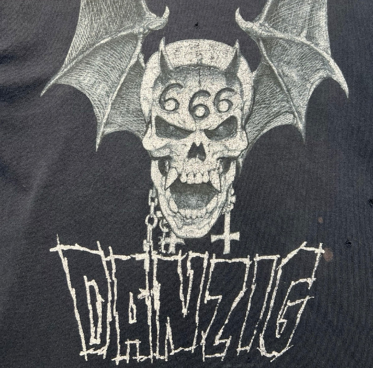 Vintage Danzig 666 Skull T-Shirt Black