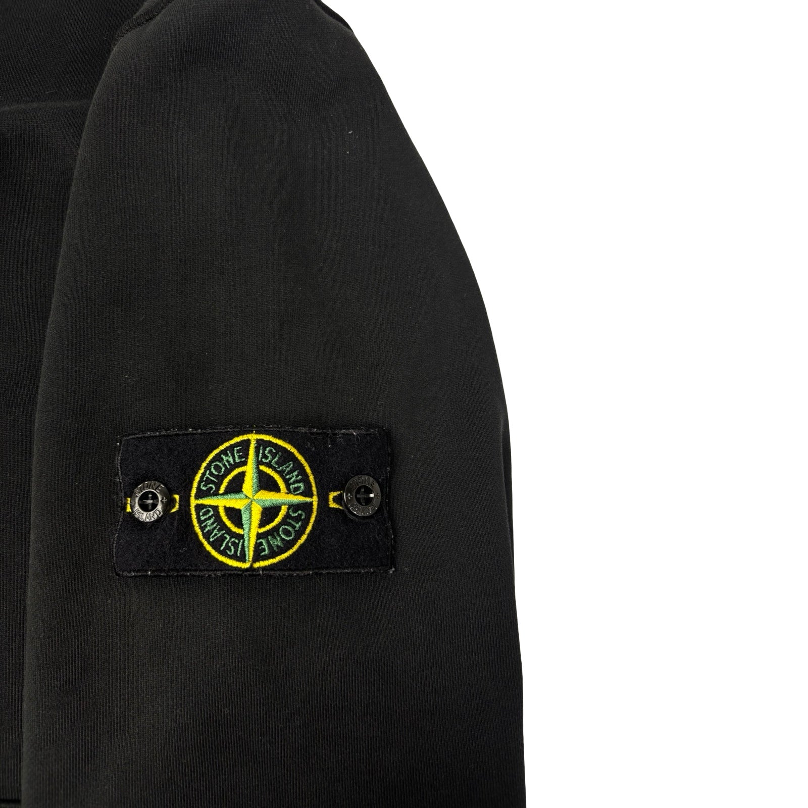 Stone Island Fleece Hoodie Black