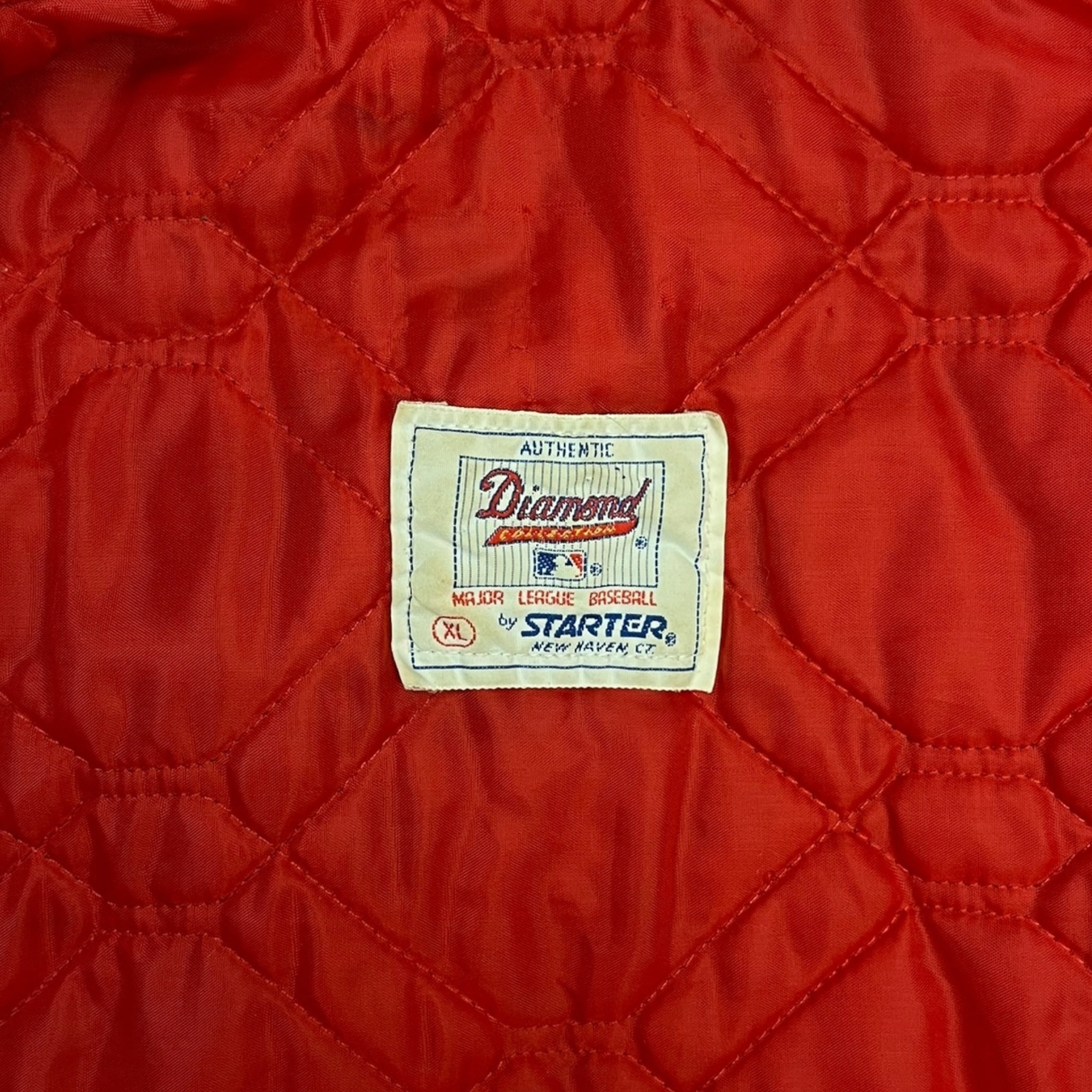 Vintage Atlanta Braves Starter Satin Bomber Jacket