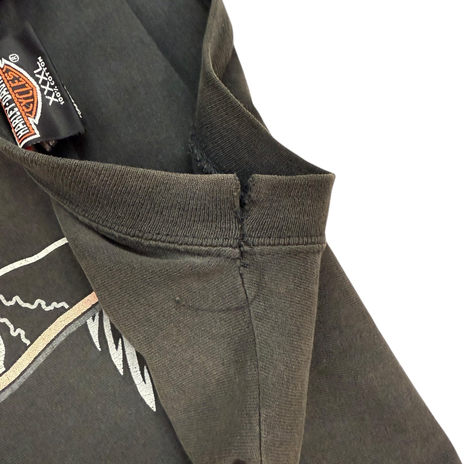 Vintage Harley Davidson Fire Tank Top Black