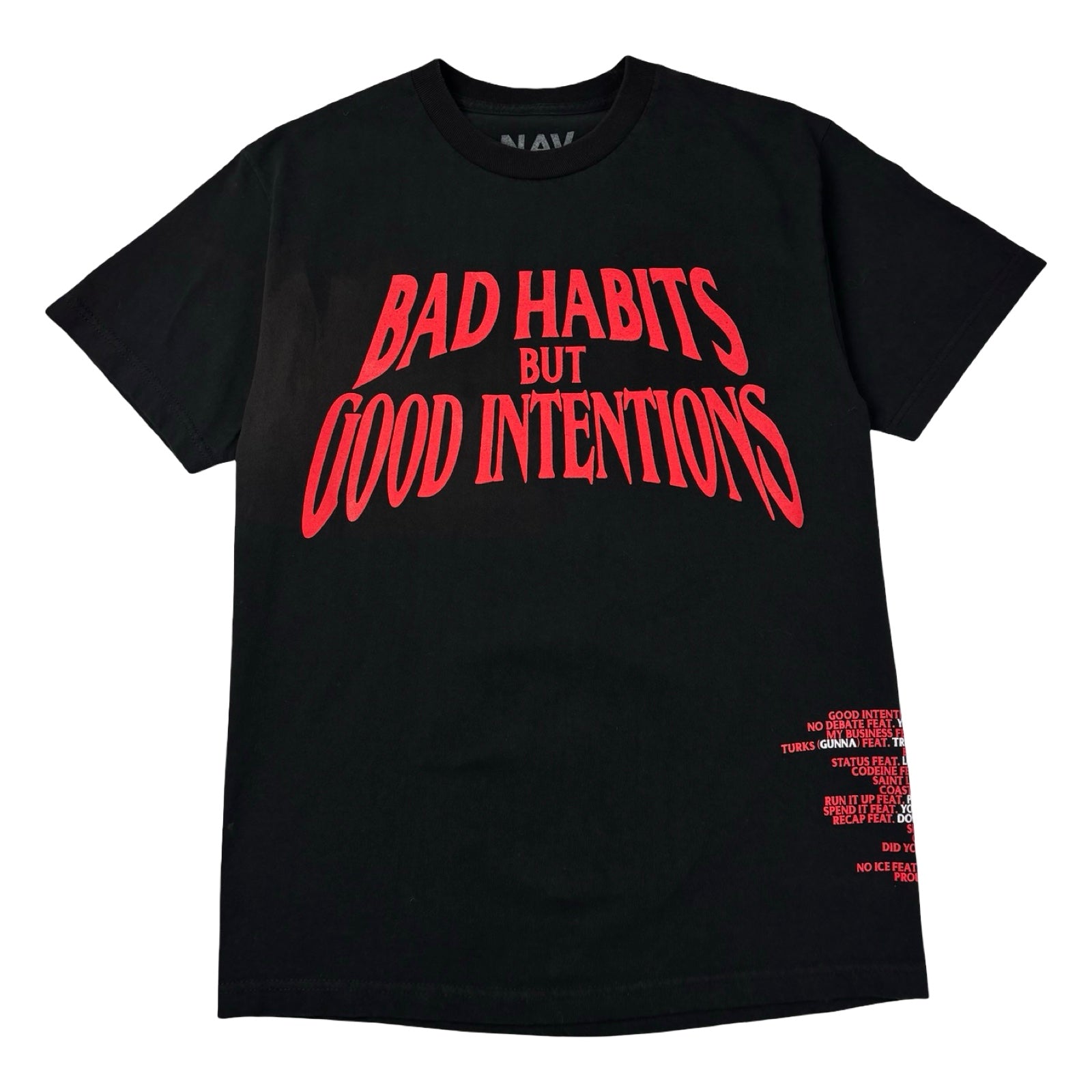 VLONE x NAV Good Intentions Tee Black
