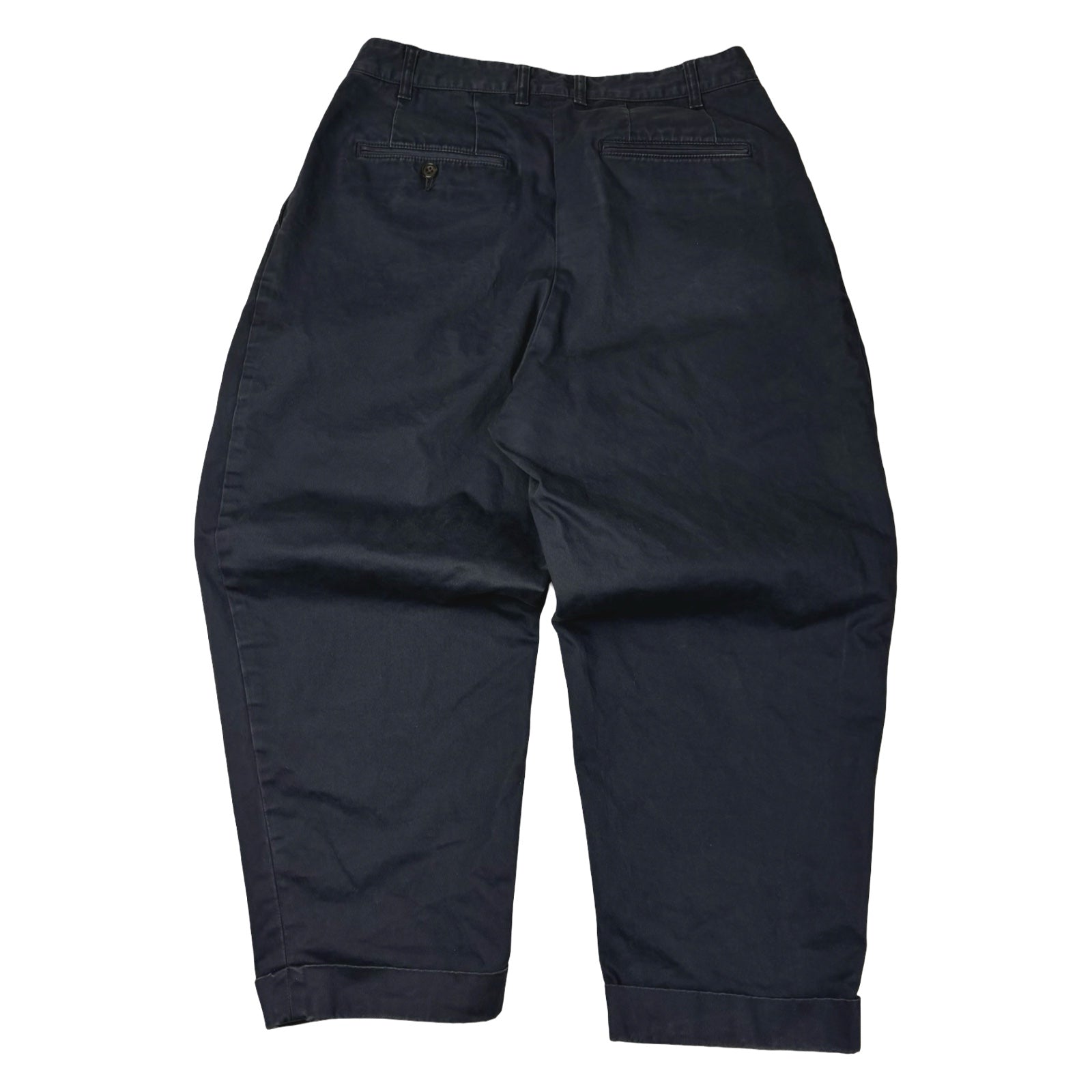 Beams 2Pleats Twill Dark Navy