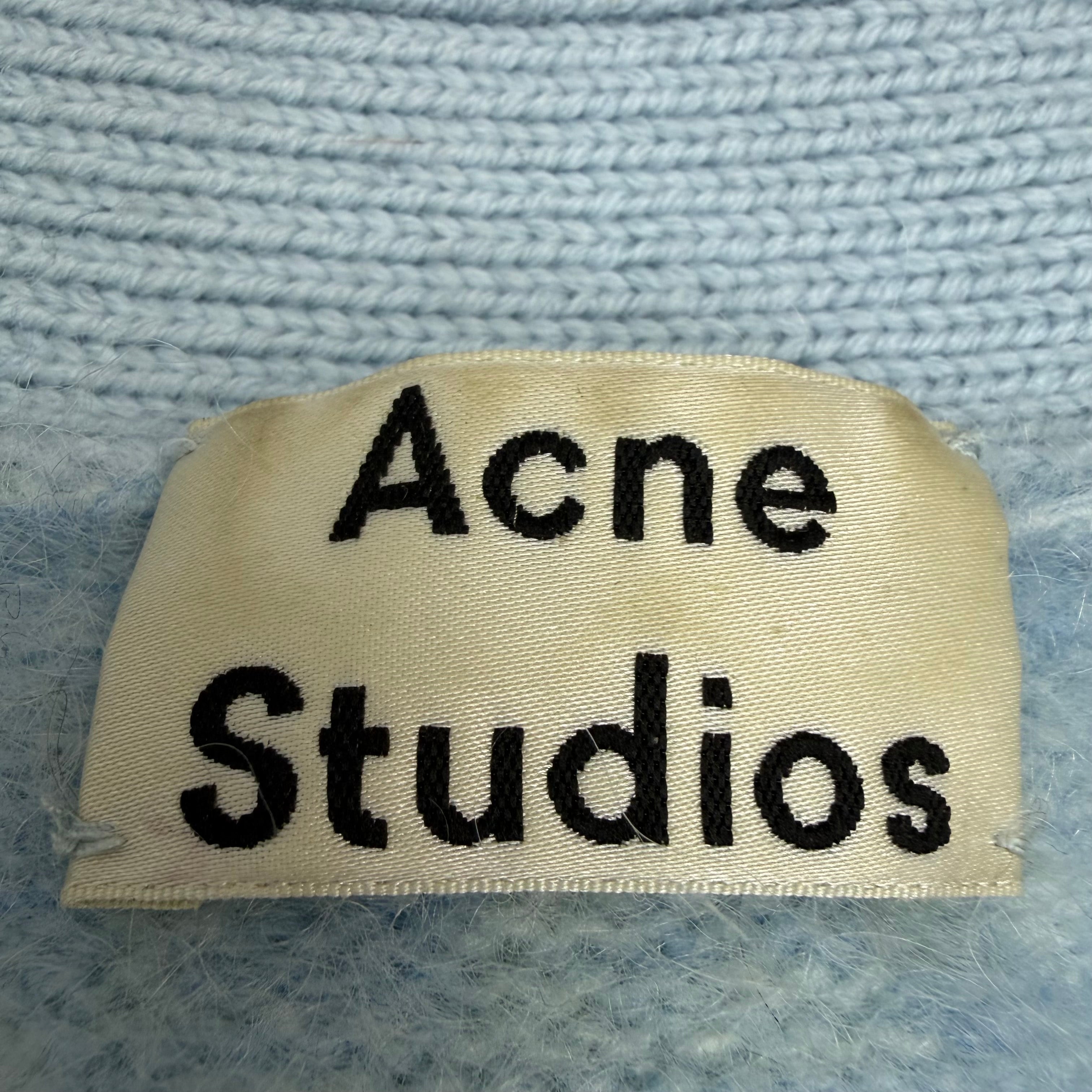 Acne Studios Mohair Blend Cardigan Light Blue