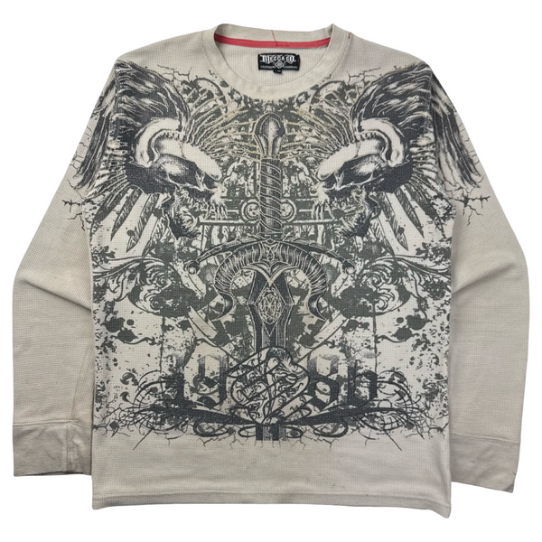Vintage Y2K Mecca Jeans. Cyber Thermal Longsleeve Shirt
