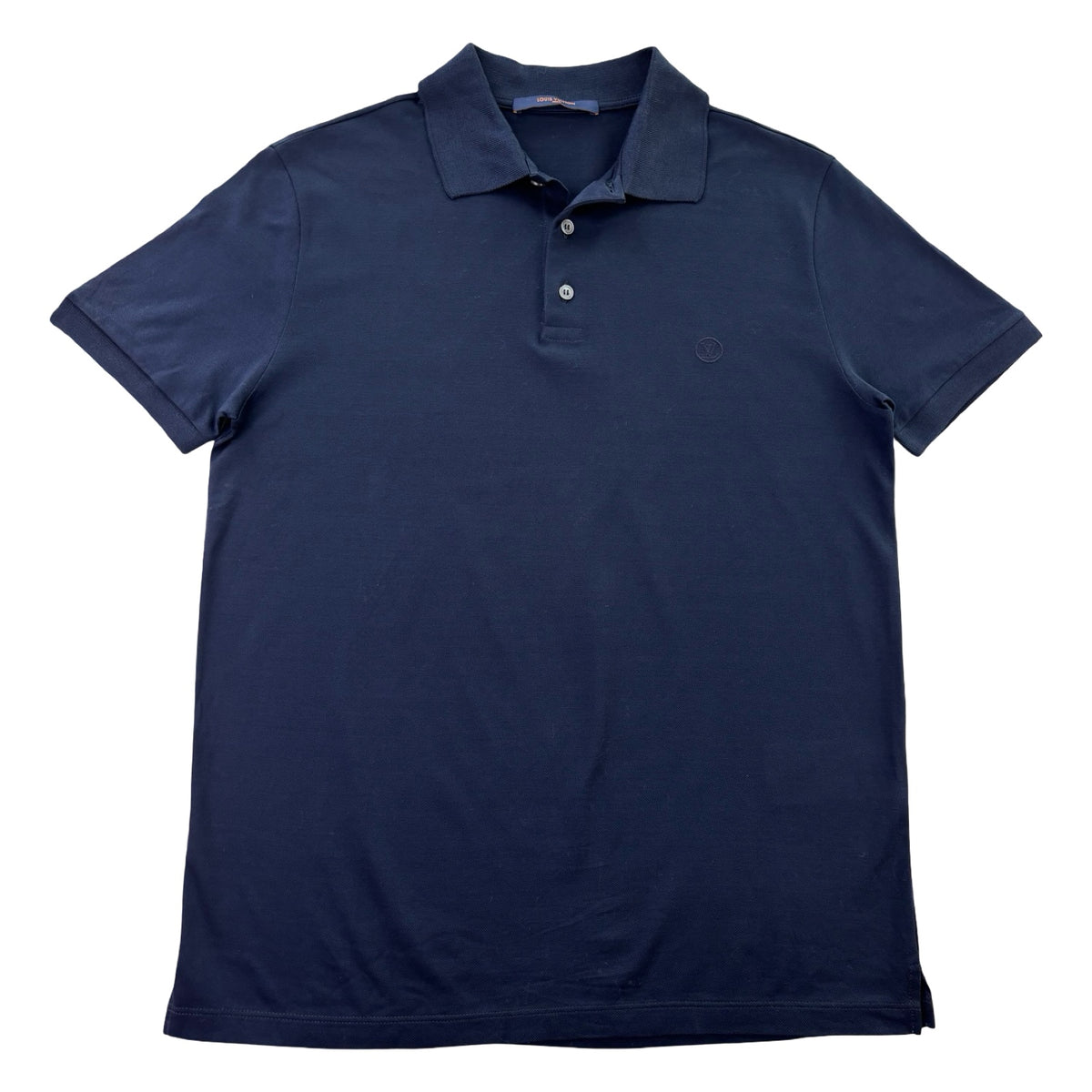 Louis Vuitton Micro Logo Polo T-Shirt Navy