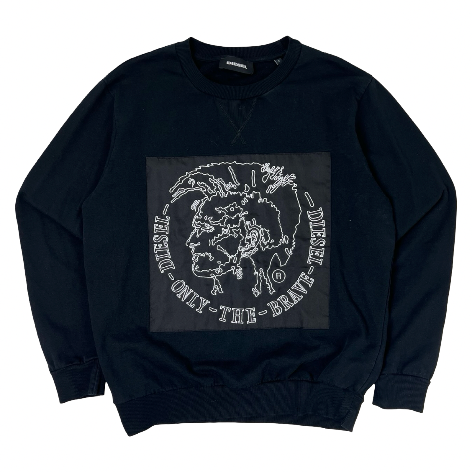 Diesel “Only The Brave” Crewneck Sweatshirt Black