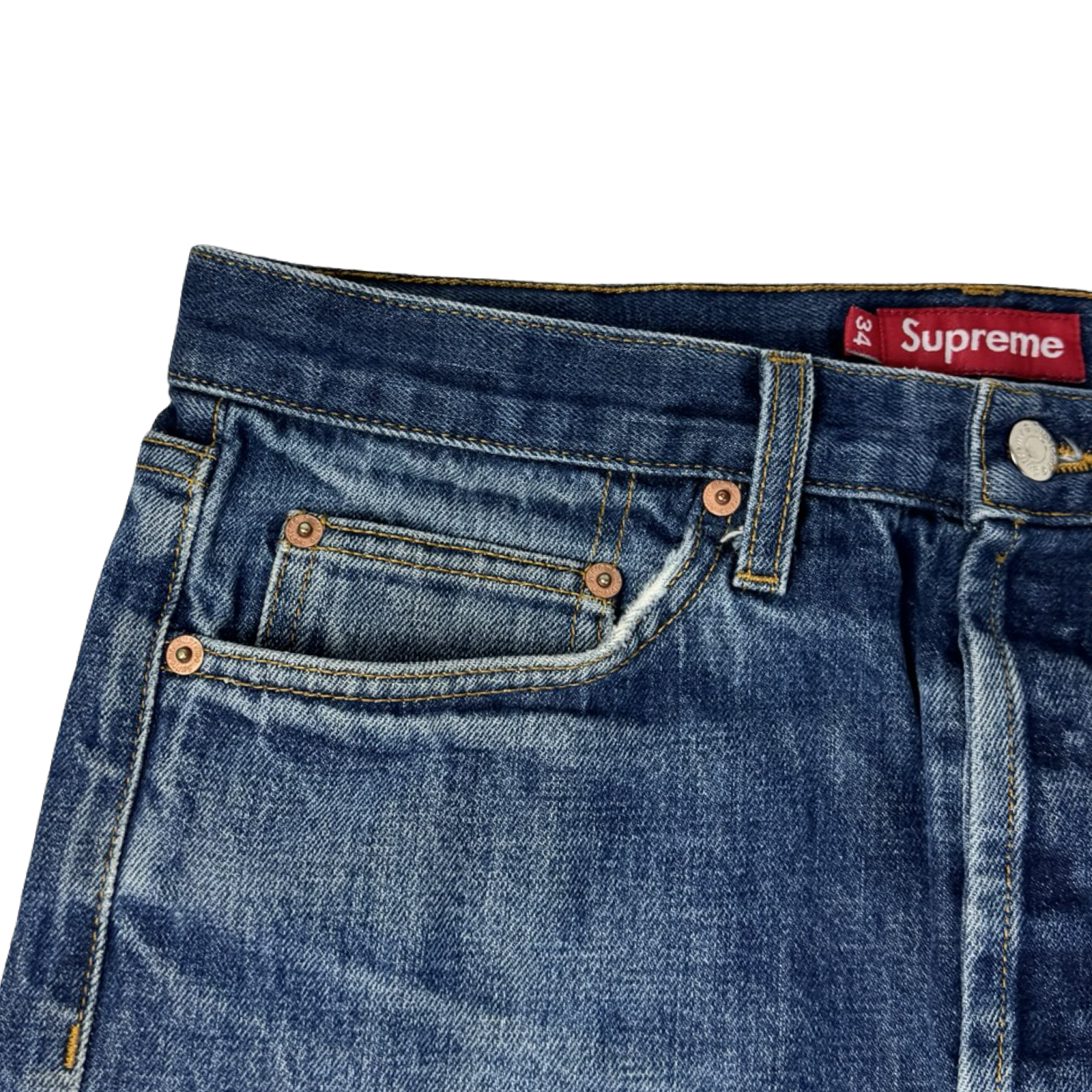 Supreme Rigid Slim Medium Wash Denim Pant