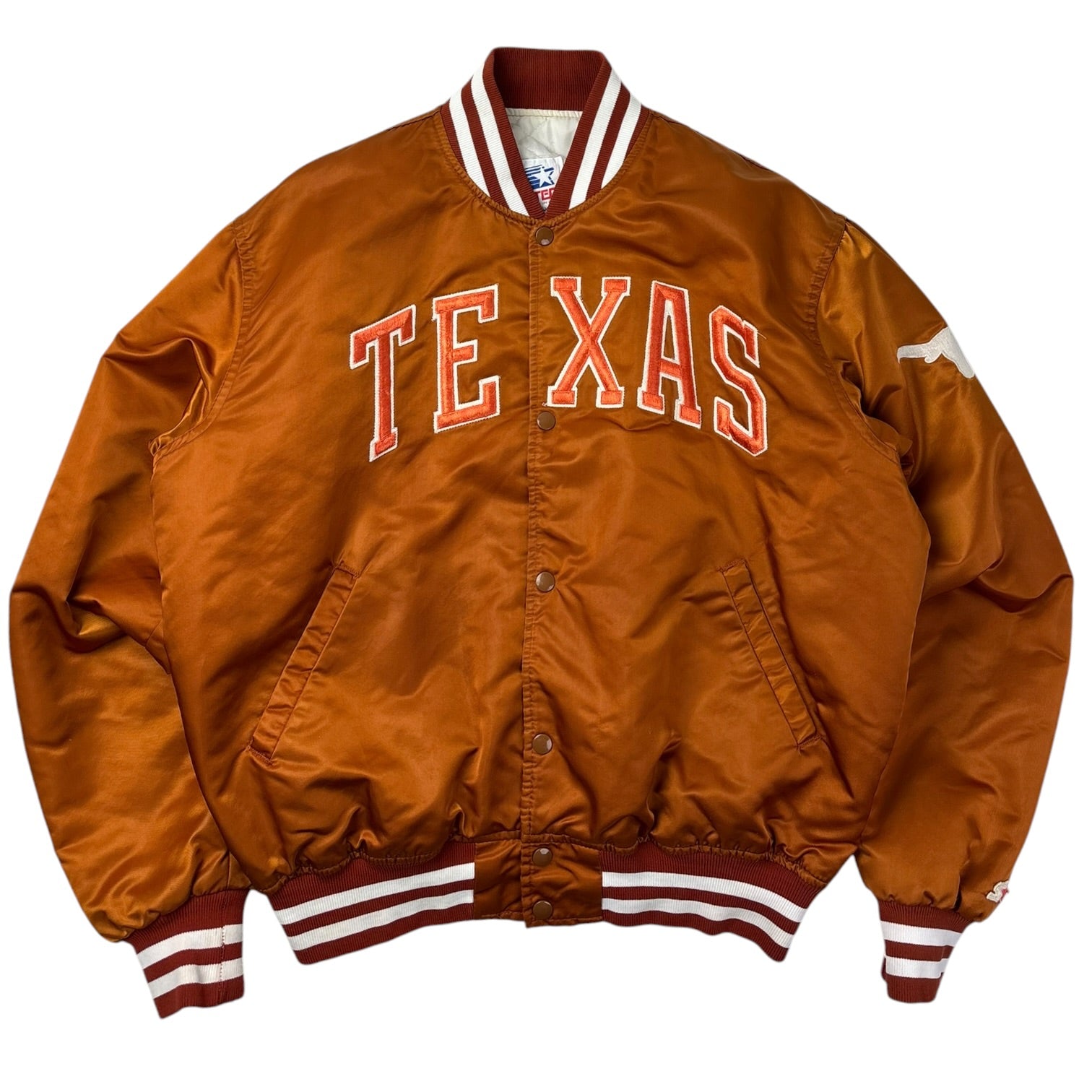 90s THX スタジャン　vintage Vintage Starter Texas Longhorns Satin Jacket