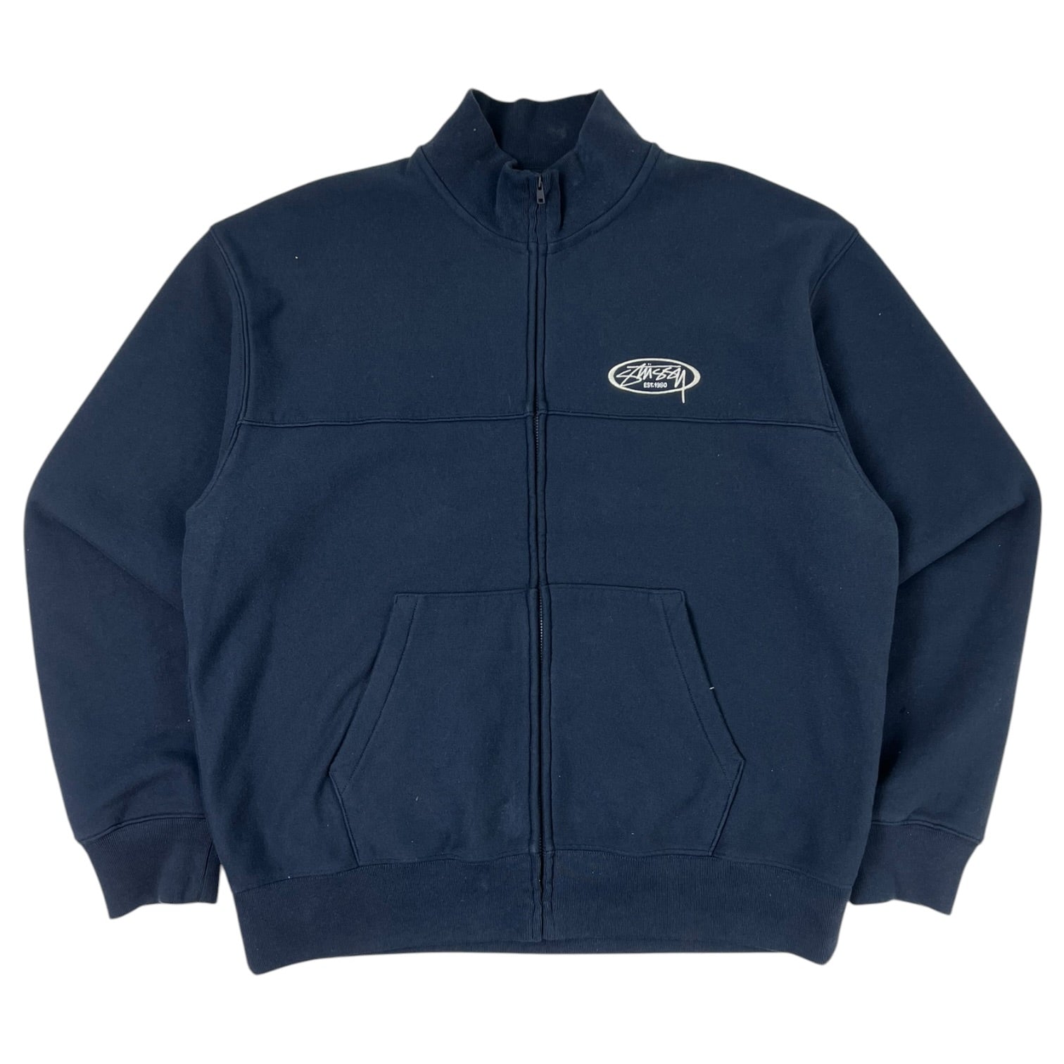 Stussy Fleece Track Jacket Navy