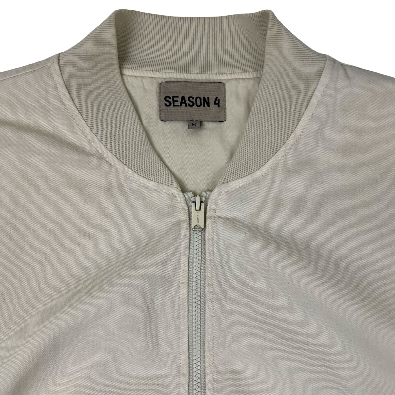 Yeezy Season 4 Bouclé Bomber Jacket White