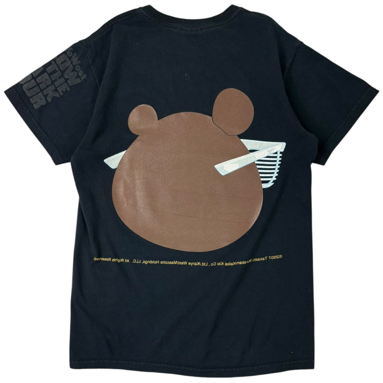 Vintage 2007 Kanye West Murakami Graduation T-Shirt Black