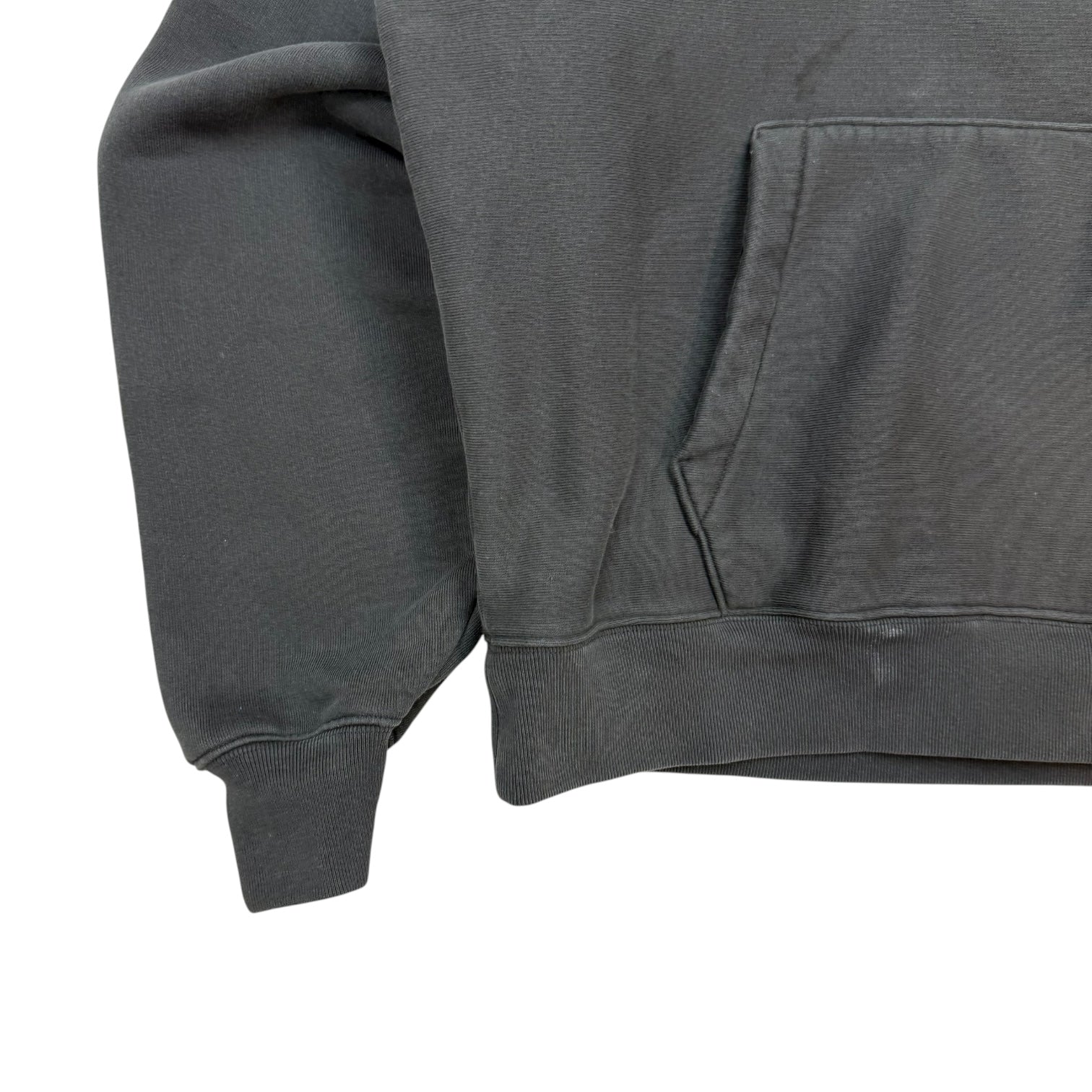 Stussy Raglan Fleece Workwear Hoodie Washed Black