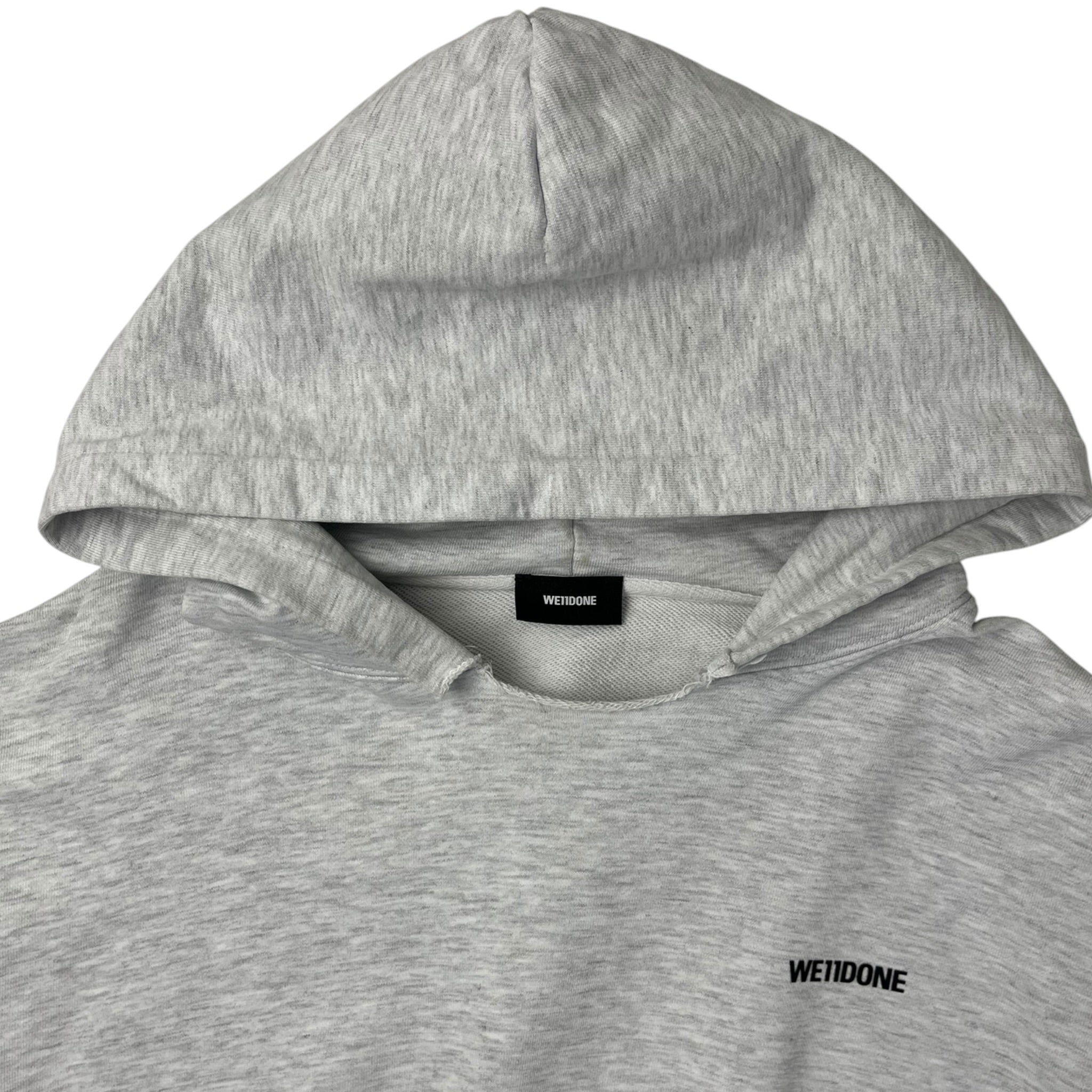 We11done Oversized Long Sleeved Hoodie Grey