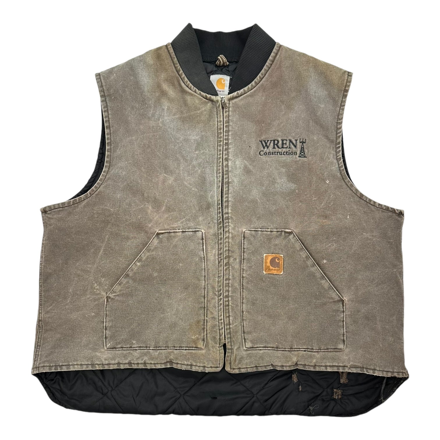 Vintage Carhartt Work Wear Vest Brown