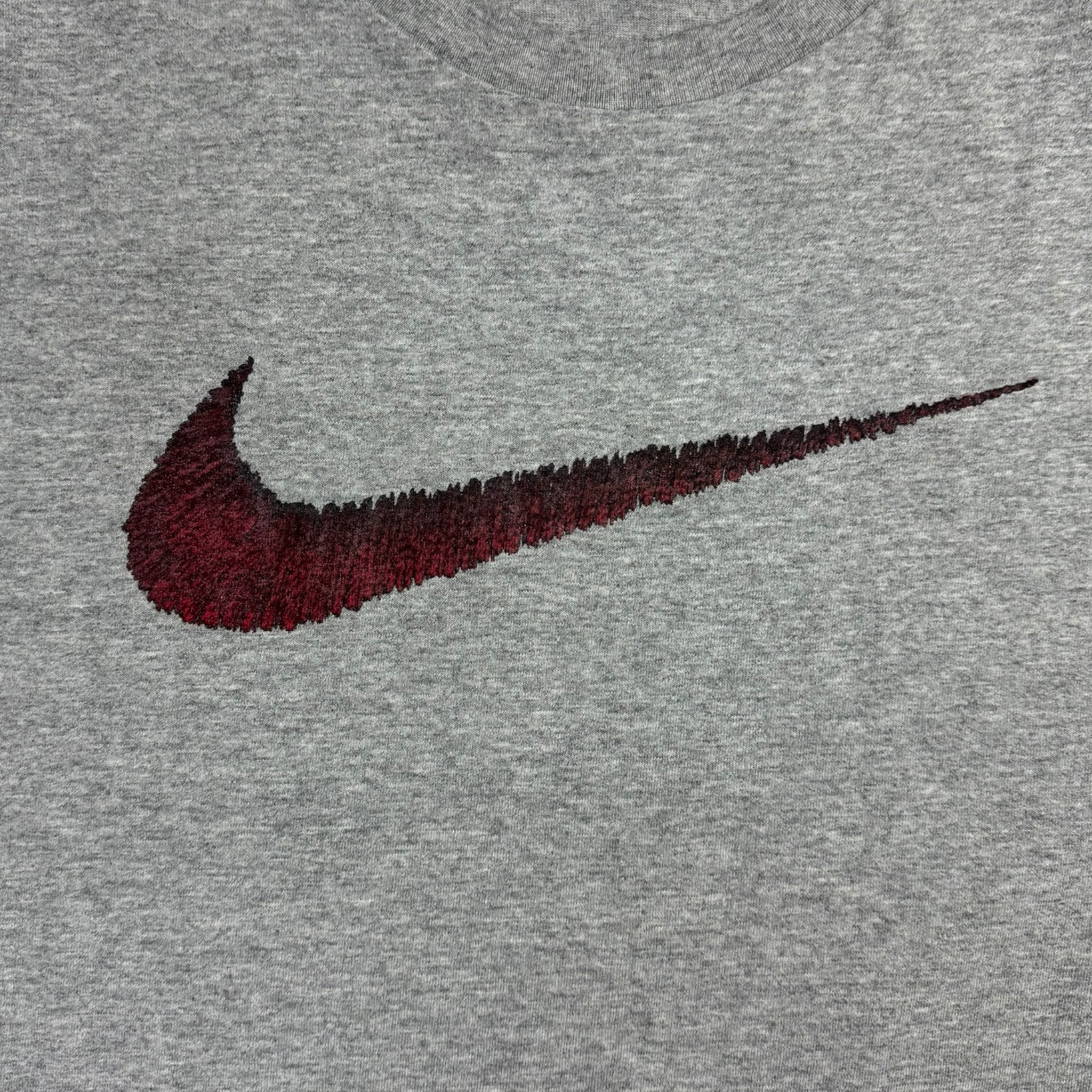 Vintage Nike Big Swoosh T-Shirt Grey