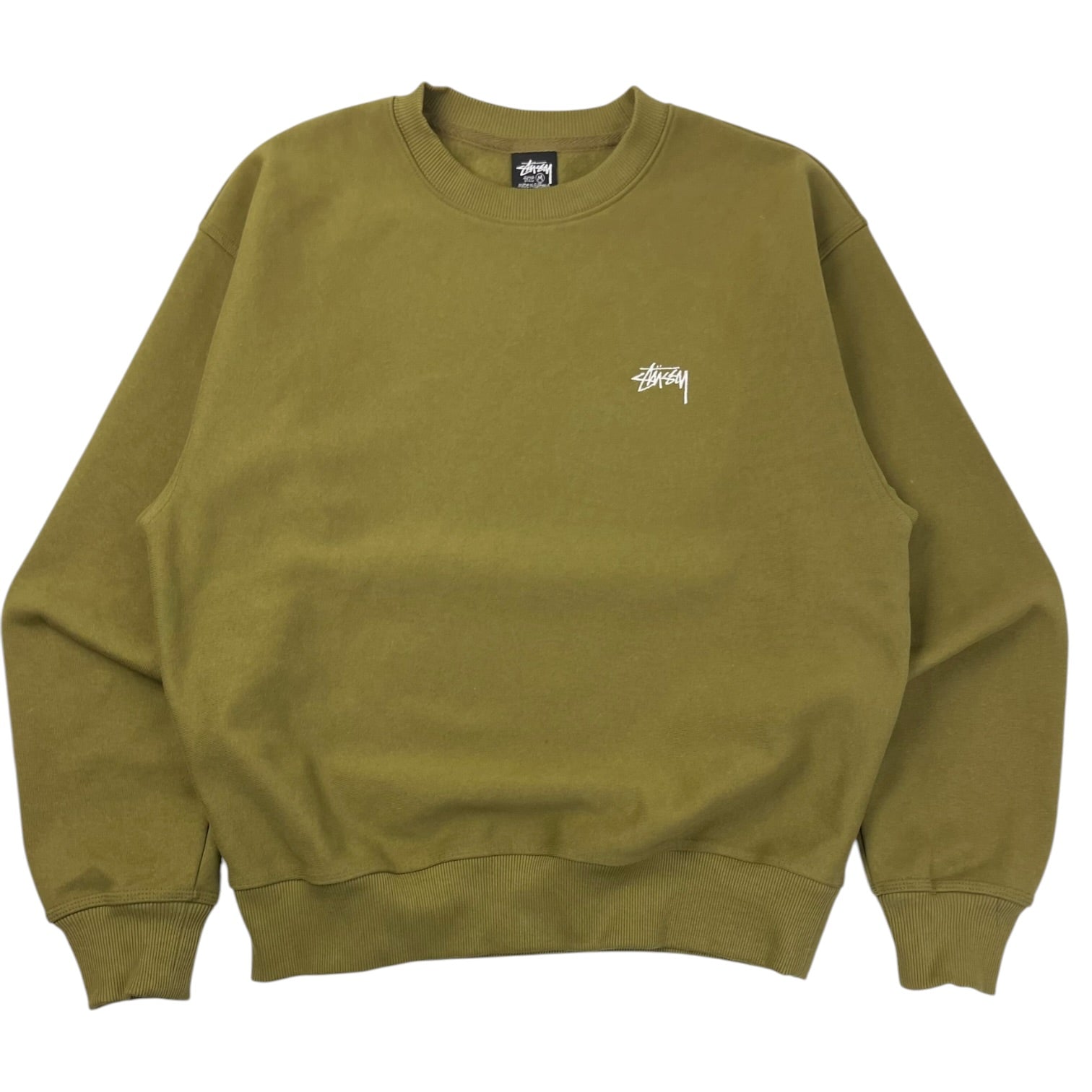 Stussy Stock Crewneck Olive Green