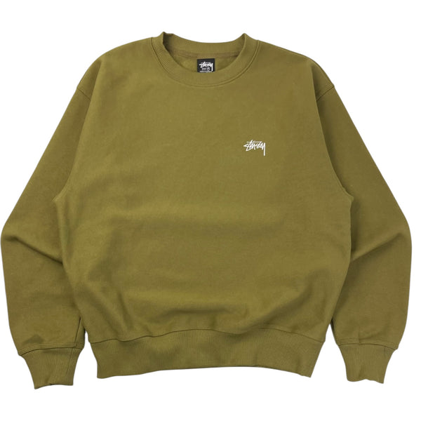 Stussy Stock Crewneck Olive Green