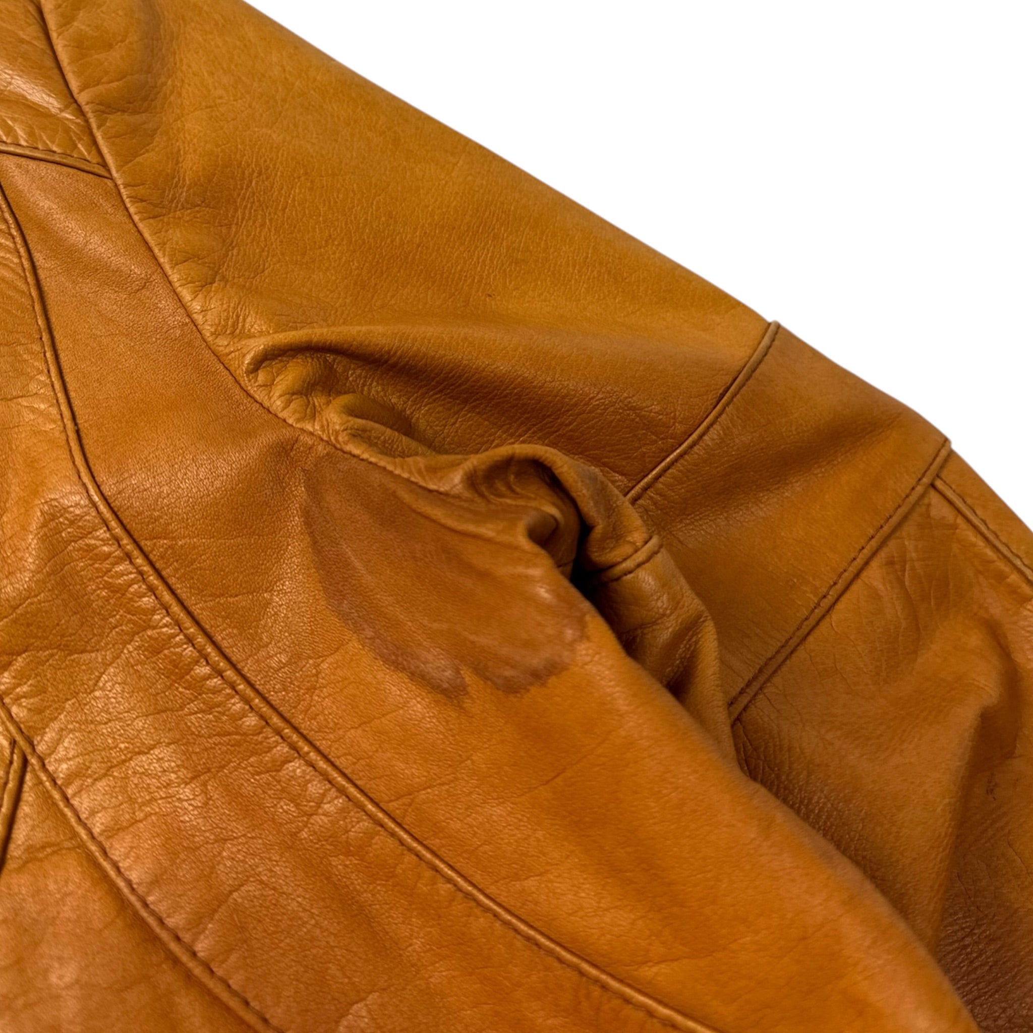 Vintage Wilsons House of Suede Leather Jacket Dark Mustard
