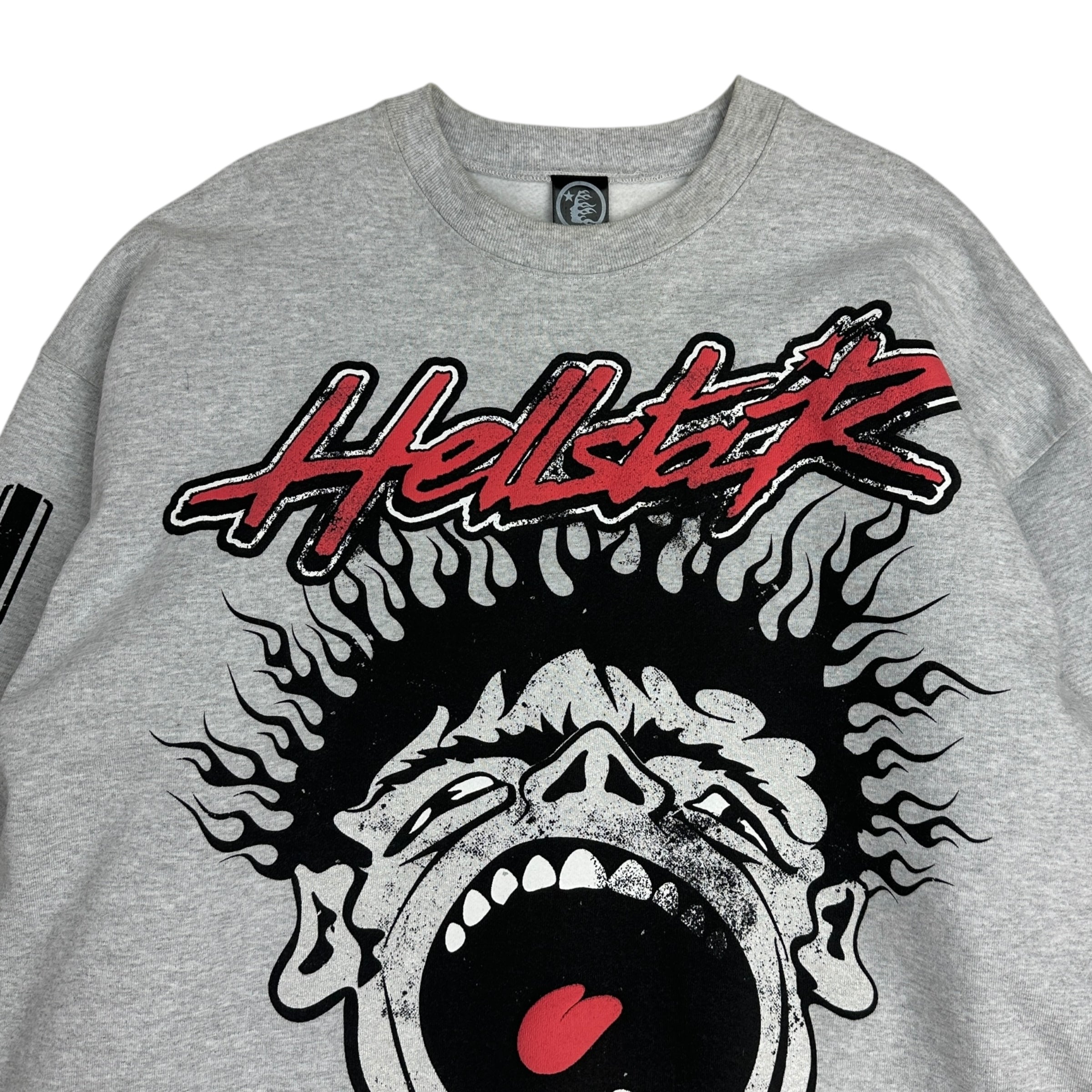 Hellstar Studios Records Crewneck Heather Grey