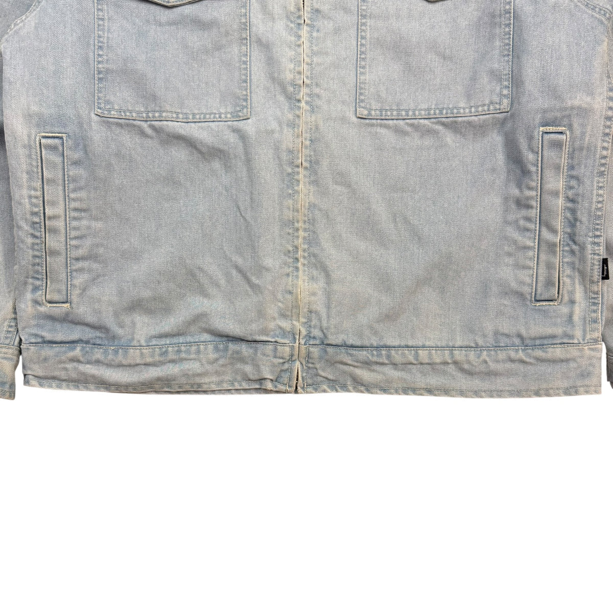 Stussy Washed Denim Garage Jacket Light Wash
