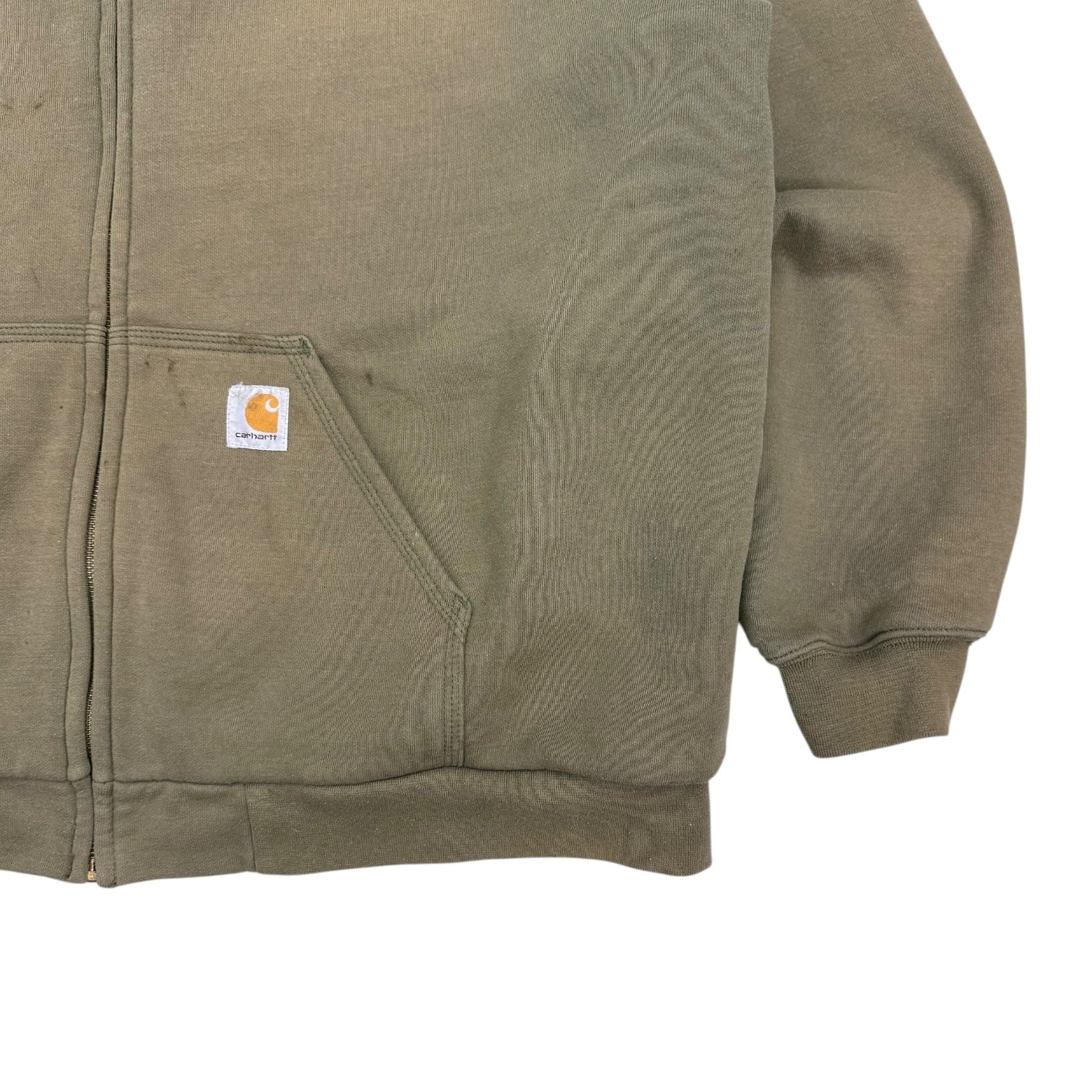 Vintage Carhartt Zip Up Hoodie Green