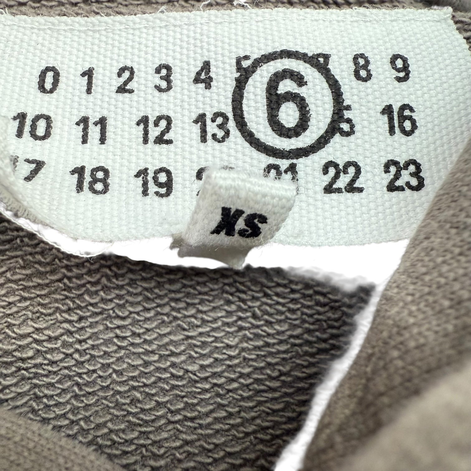 MM6 Maison Margiela Numbers Motif Hoodie Brown