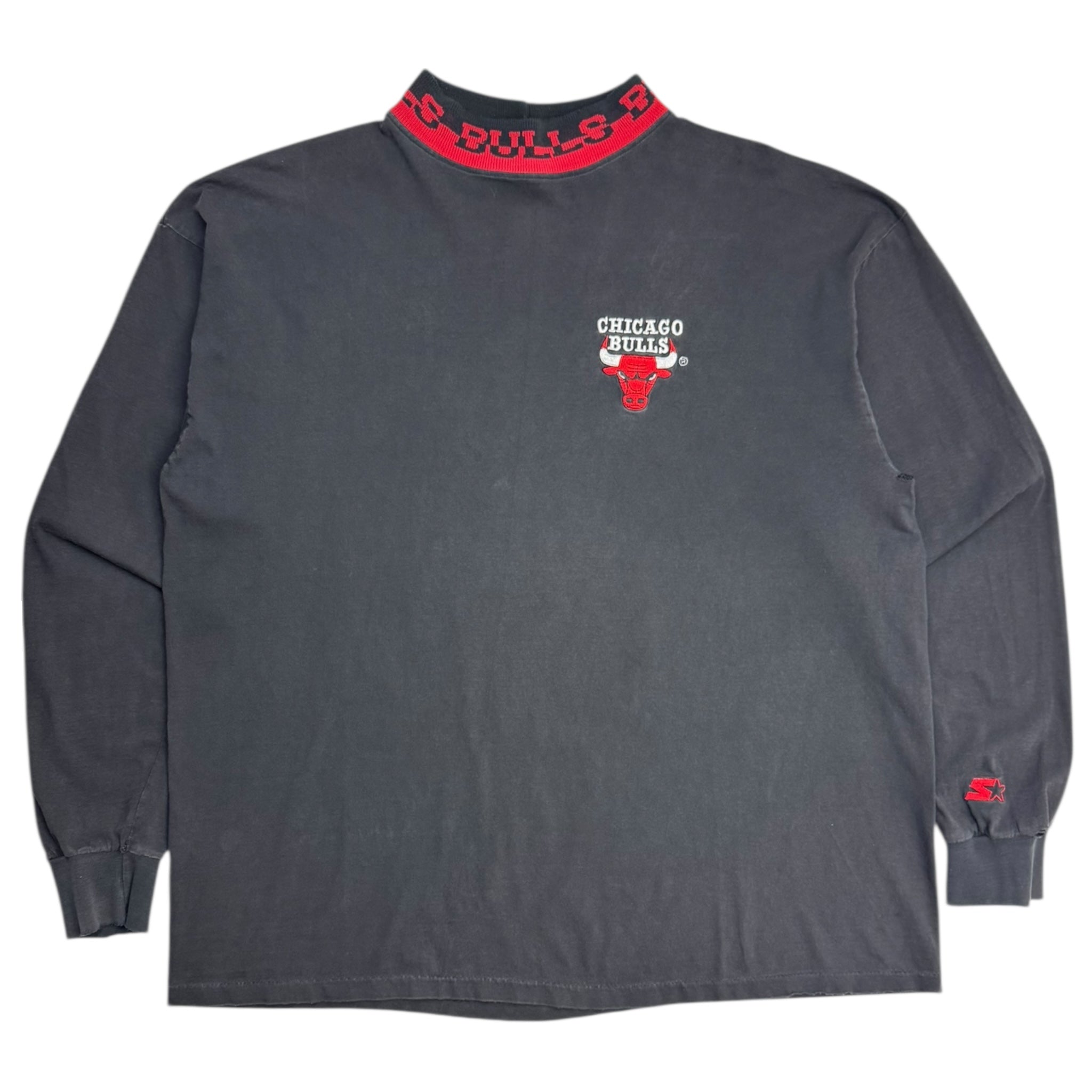 Vintage Chicago Bulls Mock Neck Starter NBA Shirt
