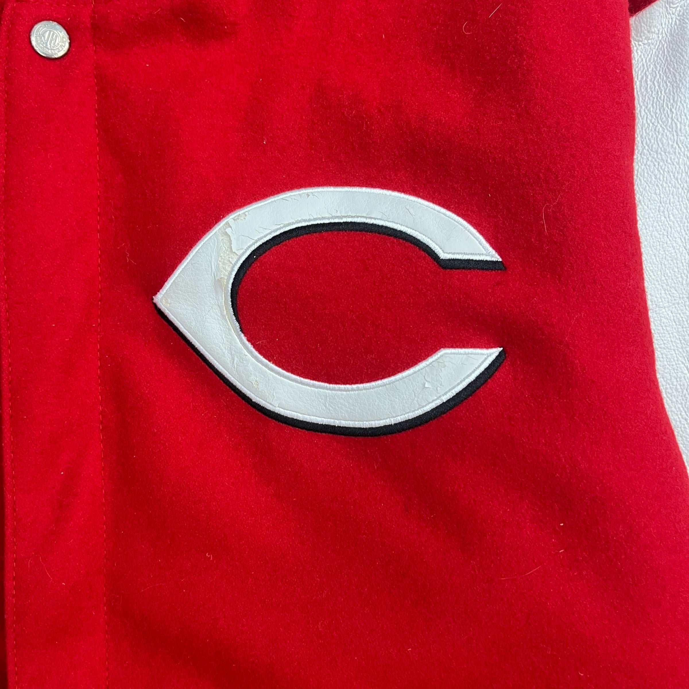 Vintage Jeff Hamilton Cincinnati Reds Jeff Hamilton Varsity Jacket Red