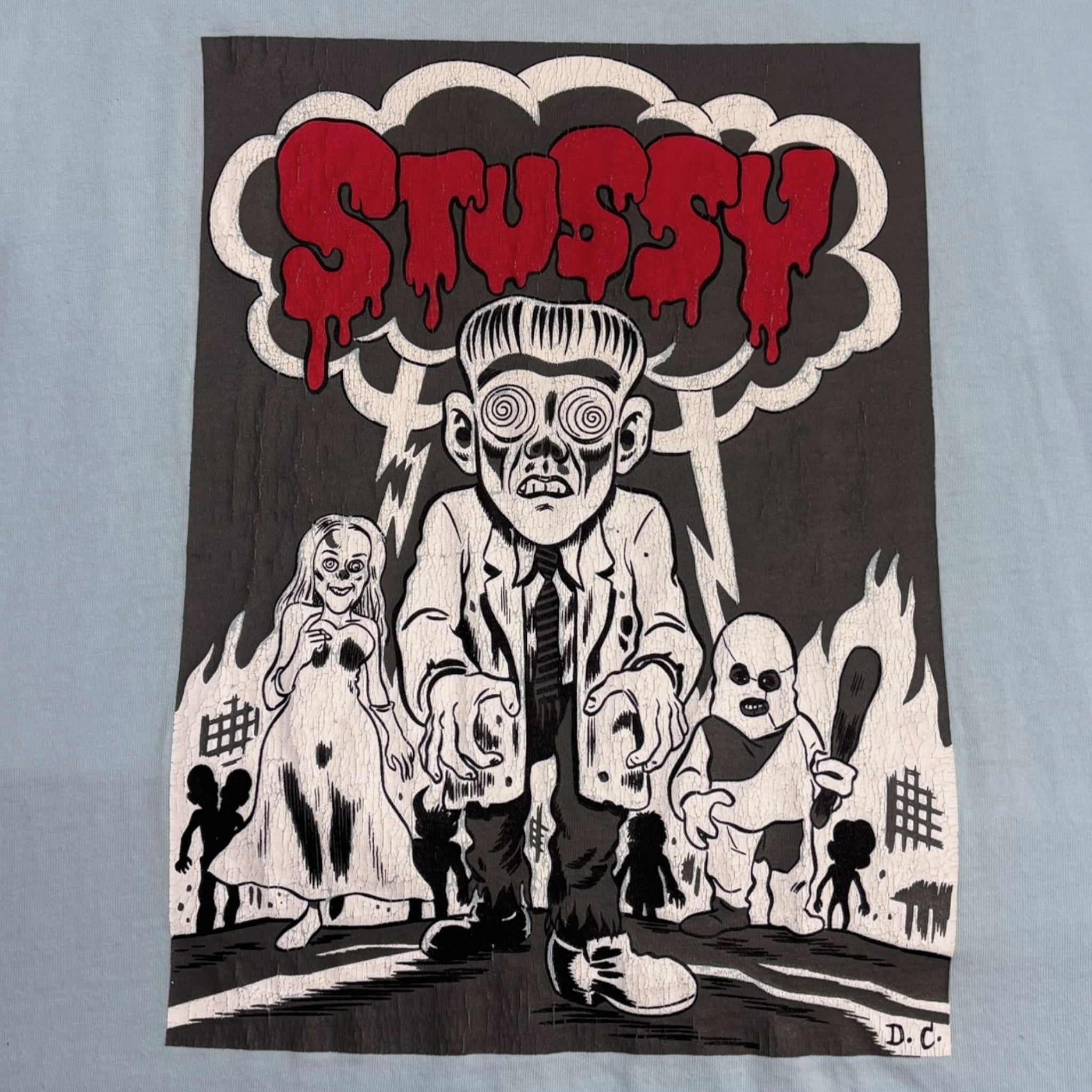 Stussy Daniel Clowes Monster Tee blue