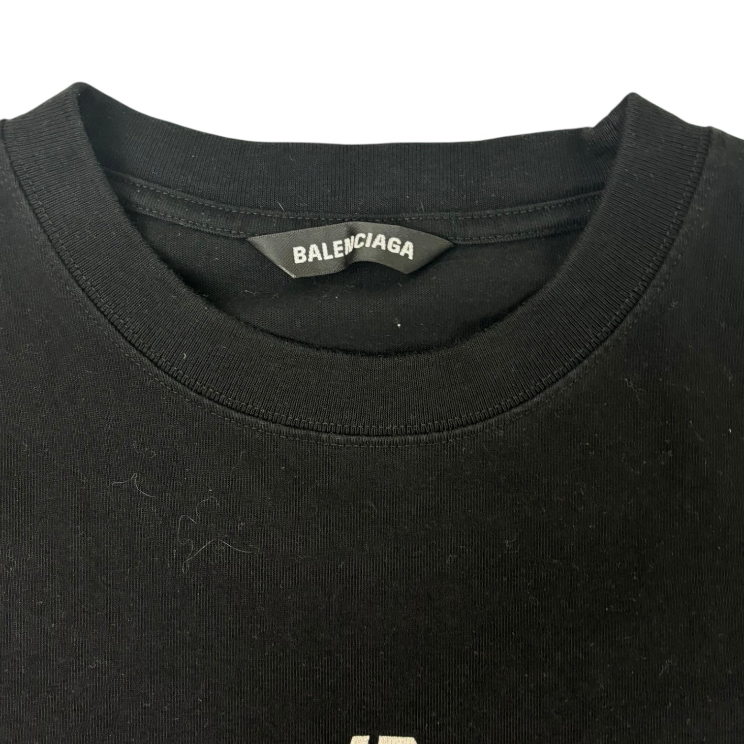 Balenciaga SS21 Sponsor Logo T-Shirt Black