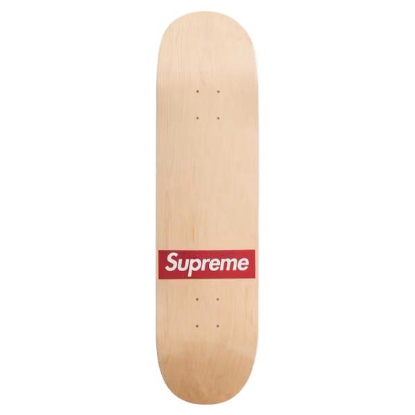Supreme Routed Box Logo Skateboard Deck Natural