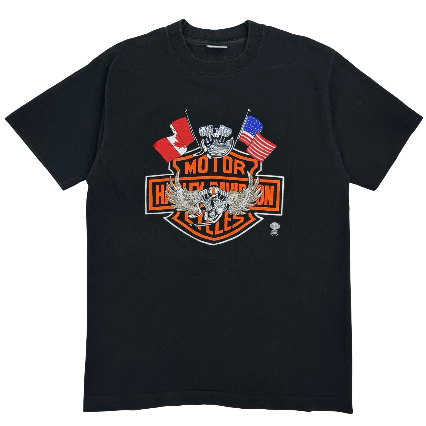 Vintage Harley Davidson Full Throttle Freedom Yukon Territory Tee Black