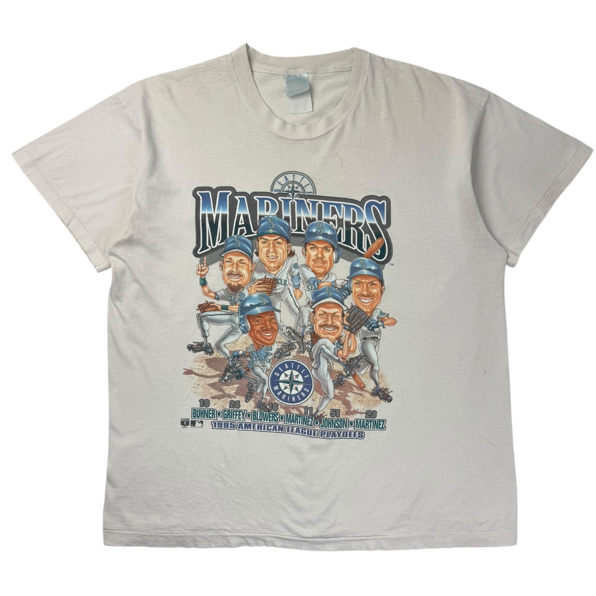 1993 Seattle Mariners Cartoon T-Shirt