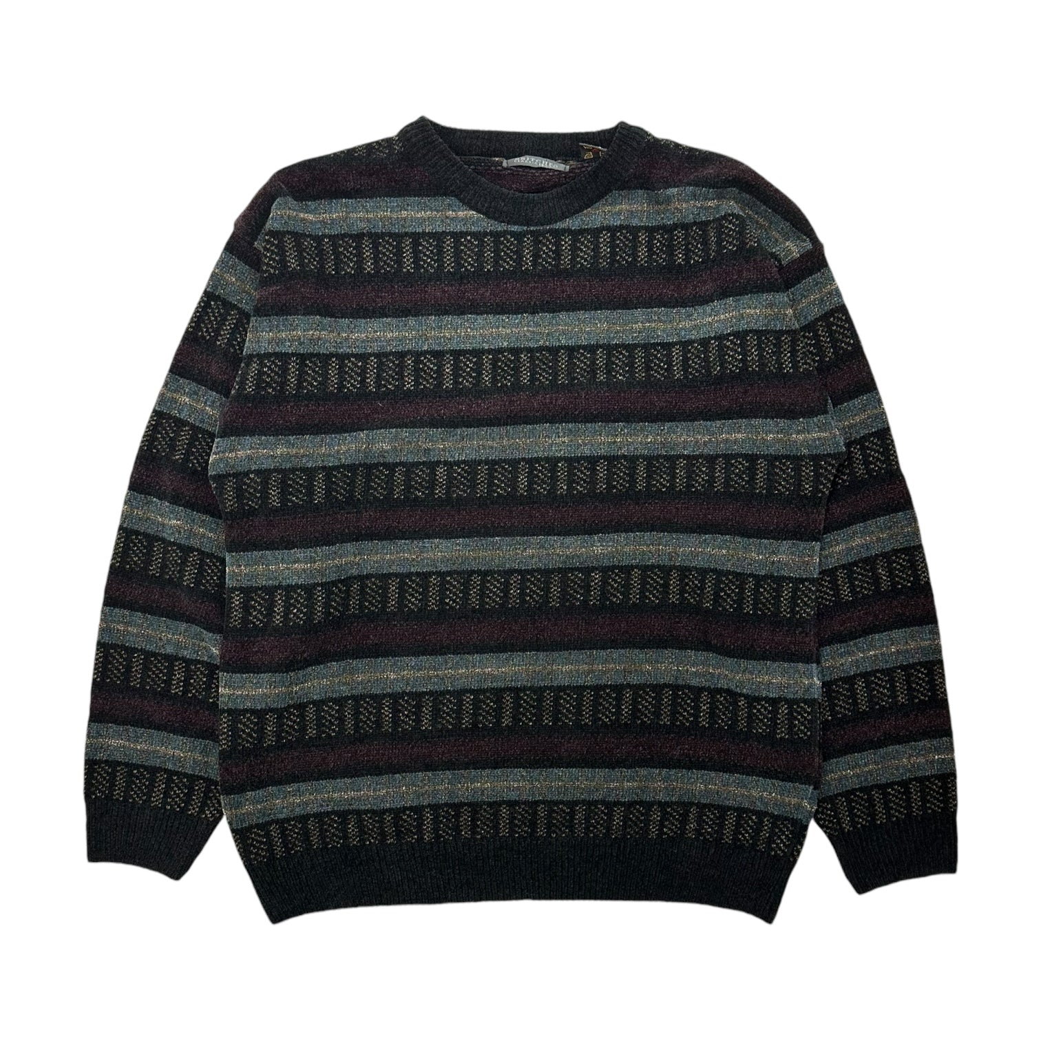 Vintage Stripe Pattern Multicolour Sweater